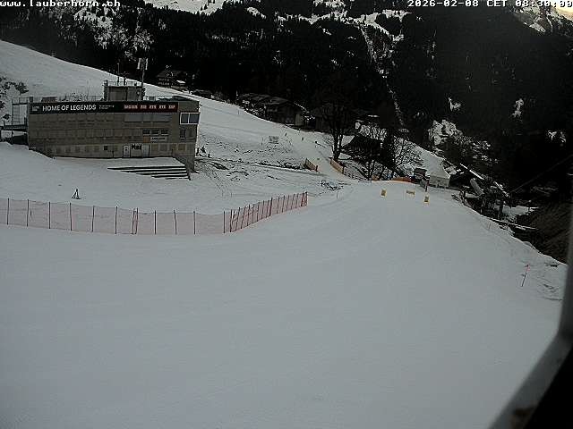 Archiv Foto Webcam Innerwengen: Zielraum Lauberhornrennen