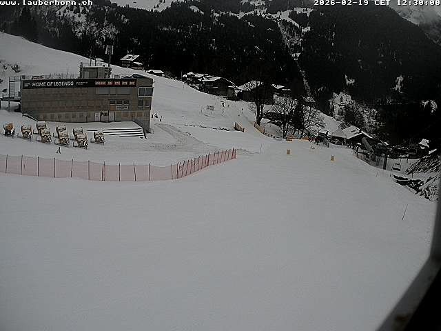 Archiv Foto Webcam Innerwengen: Zielraum Lauberhornrennen