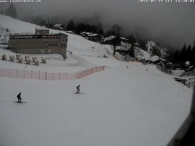 Archiv Foto Webcam Innerwengen: Zielraum Lauberhornrennen