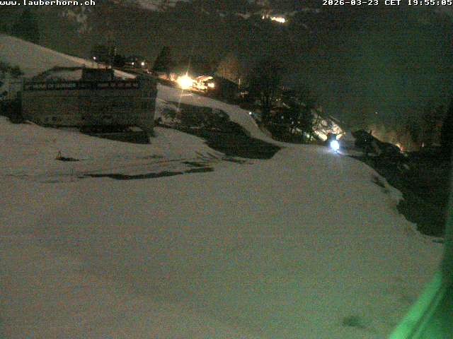 Archiv Foto Webcam Innerwengen: Zielraum Lauberhornrennen