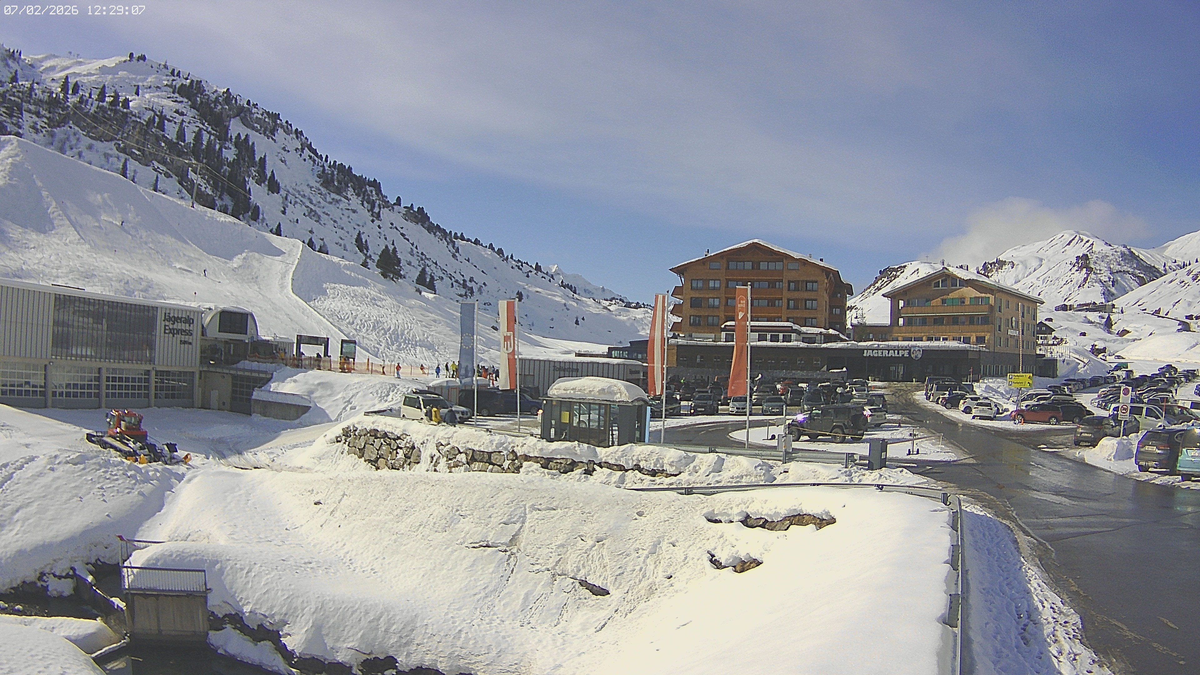 Archiv Foto Webcam Jägeralpe: Blick aufs Hotel