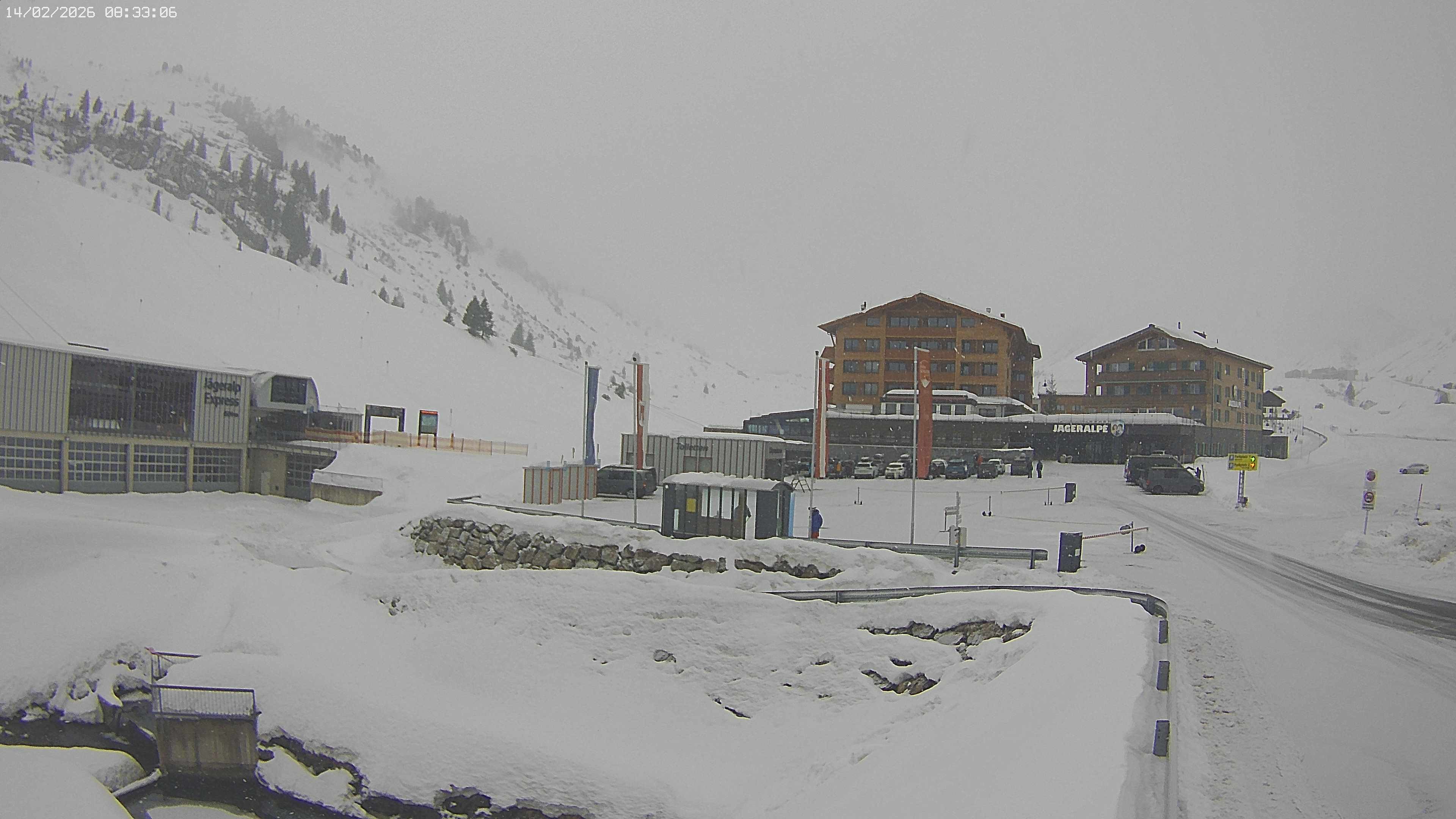 Archiv Foto Webcam Jägeralpe: Blick aufs Hotel