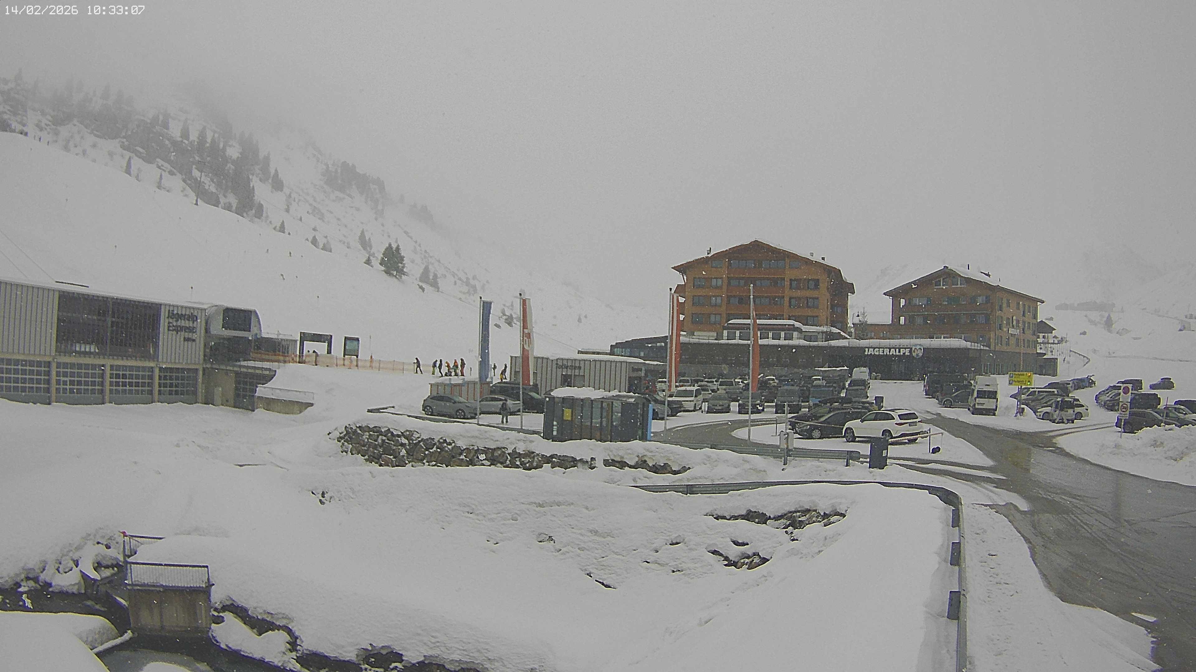Archiv Foto Webcam Jägeralpe: Blick aufs Hotel