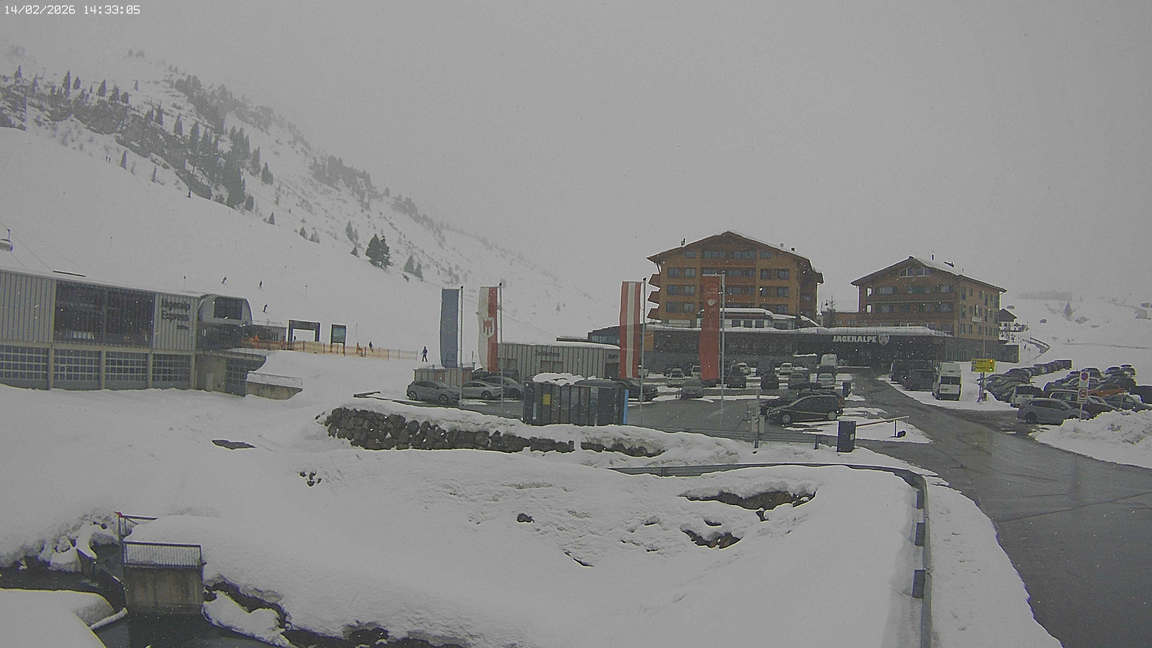 Archiv Foto Webcam Jägeralpe: Blick aufs Hotel