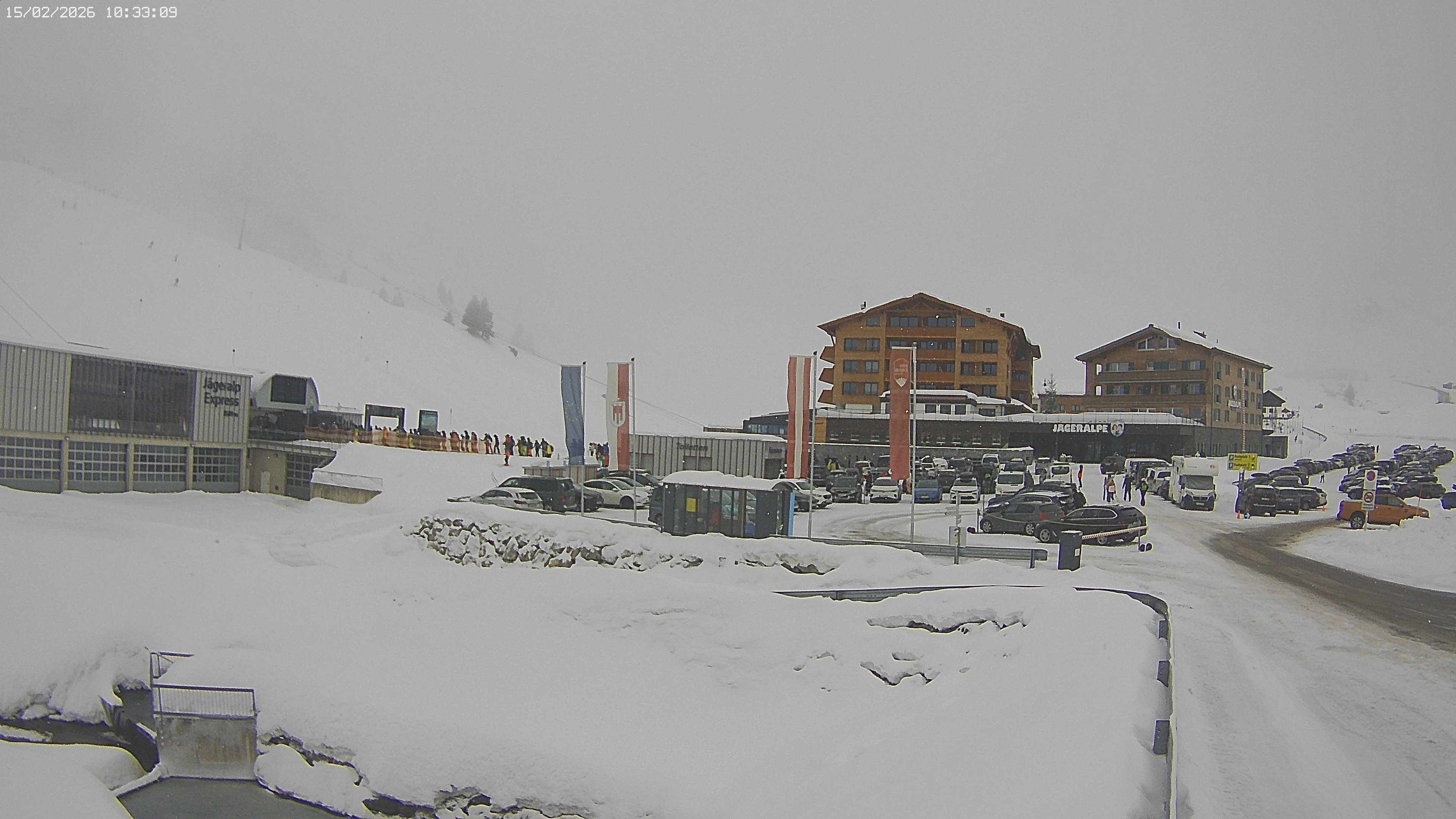 Archiv Foto Webcam Jägeralpe: Blick aufs Hotel