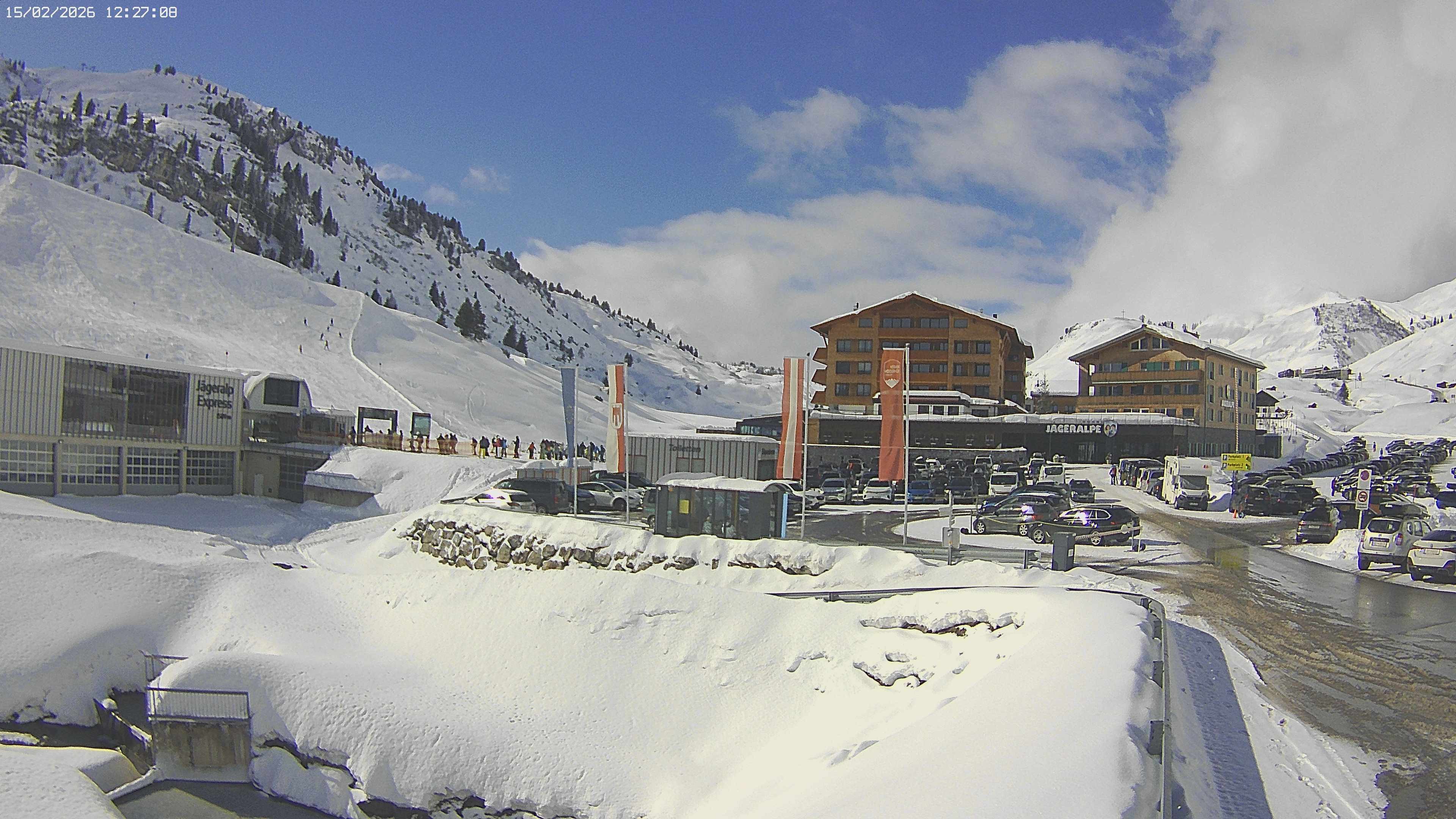 Archiv Foto Webcam Jägeralpe: Blick aufs Hotel