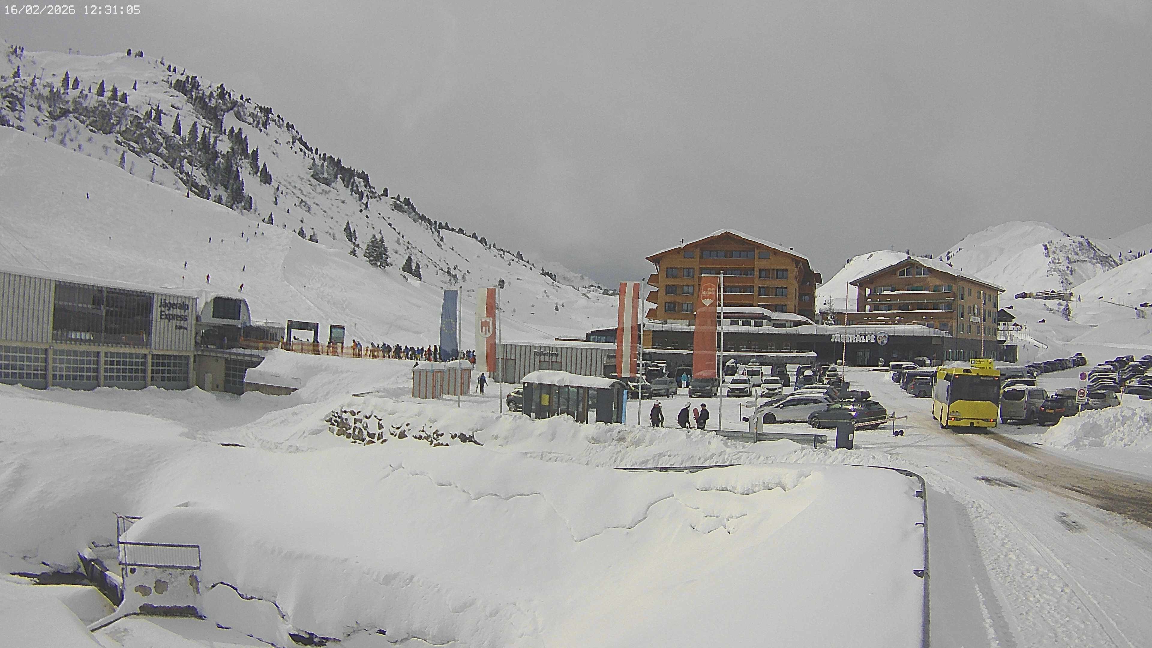 Archiv Foto Webcam Jägeralpe: Blick aufs Hotel