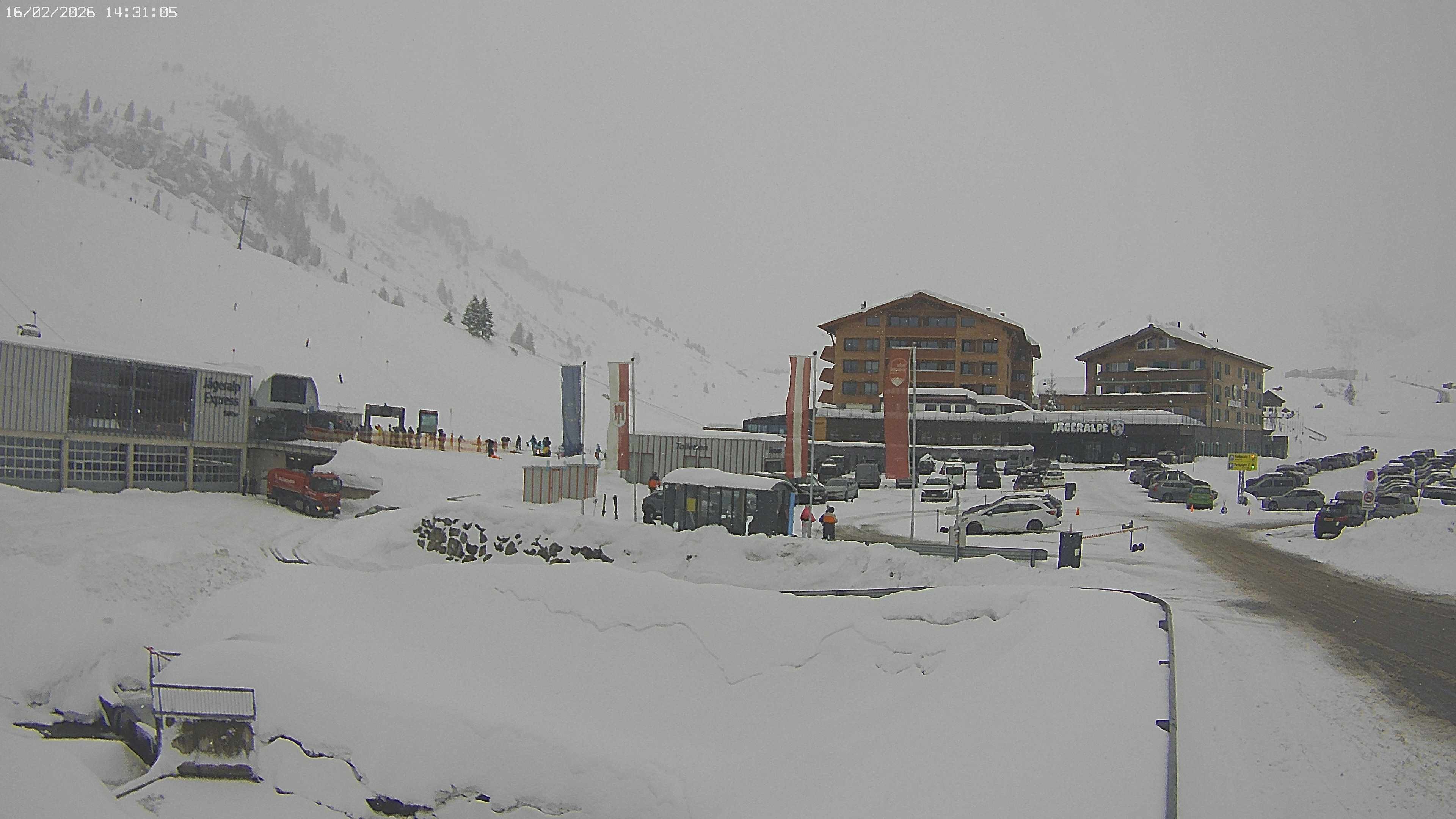 Archiv Foto Webcam Jägeralpe: Blick aufs Hotel