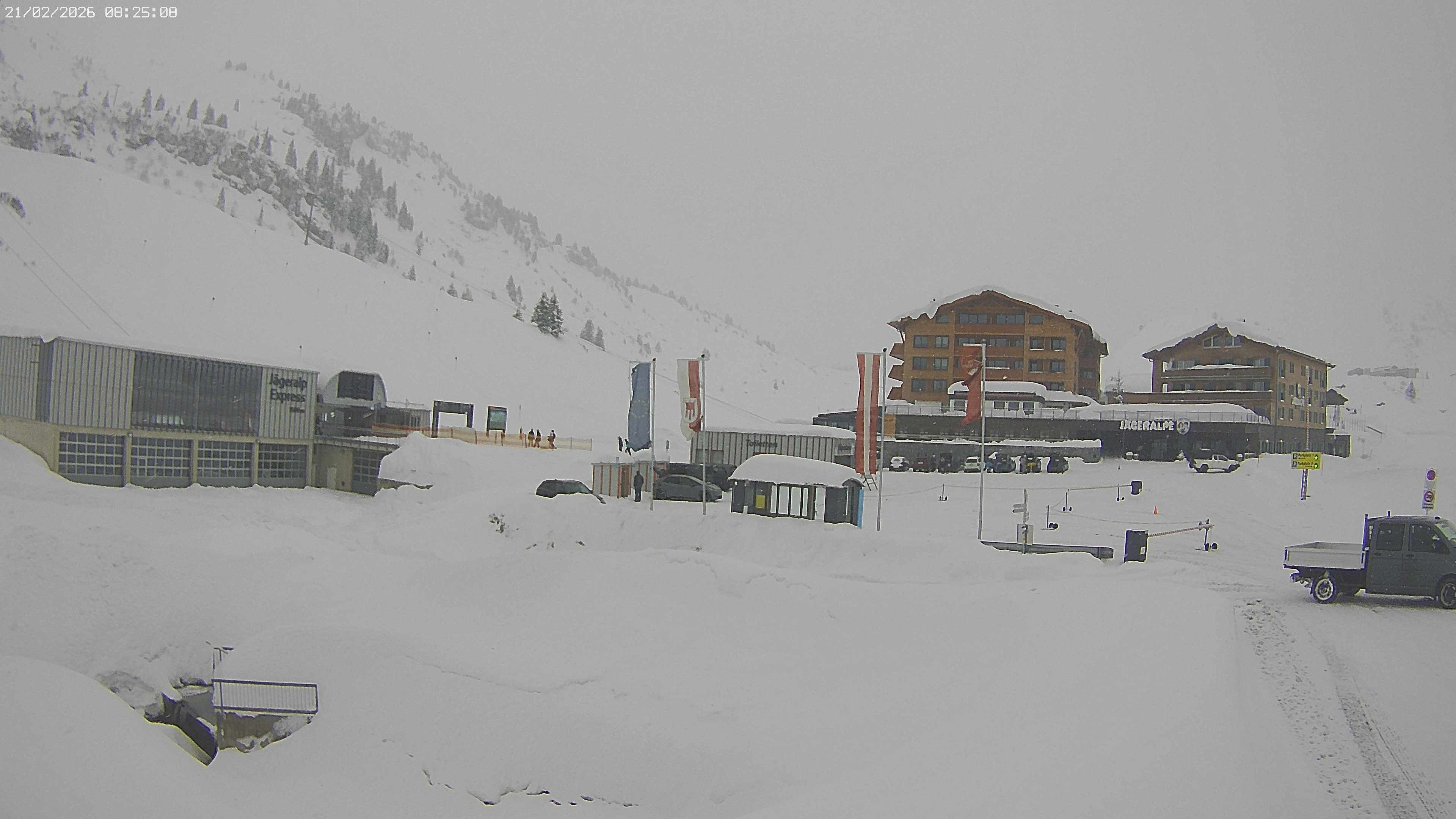 Archiv Foto Webcam Jägeralpe: Blick aufs Hotel