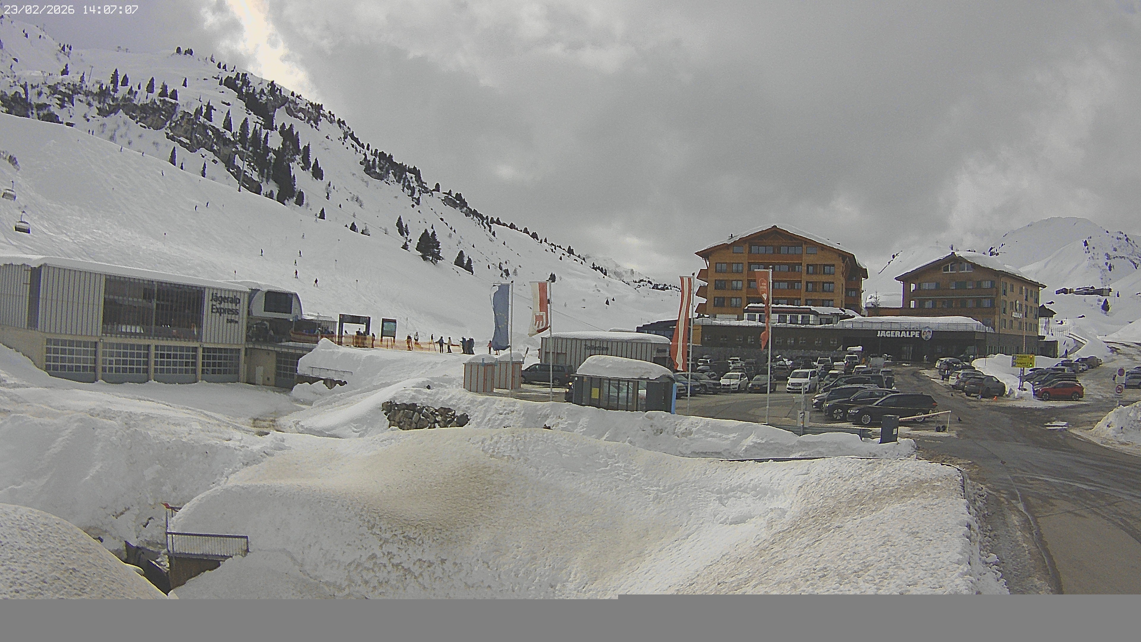 Archiv Foto Webcam Jägeralpe: Blick aufs Hotel