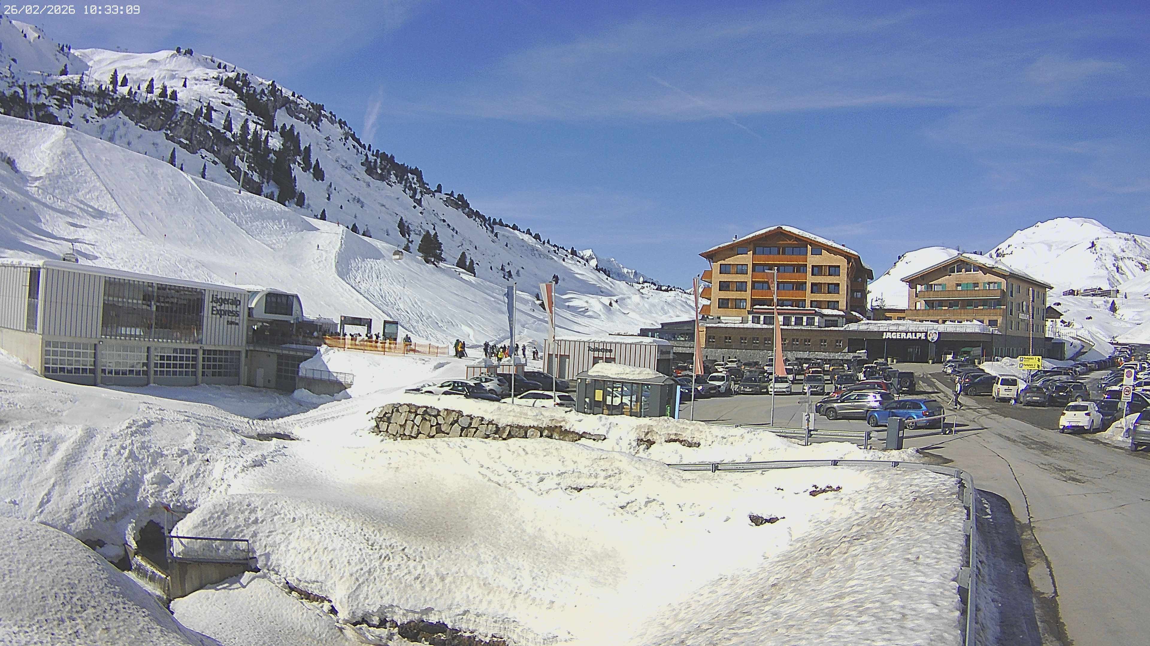 Archived image Webcam Jägeralpe: View Hotel