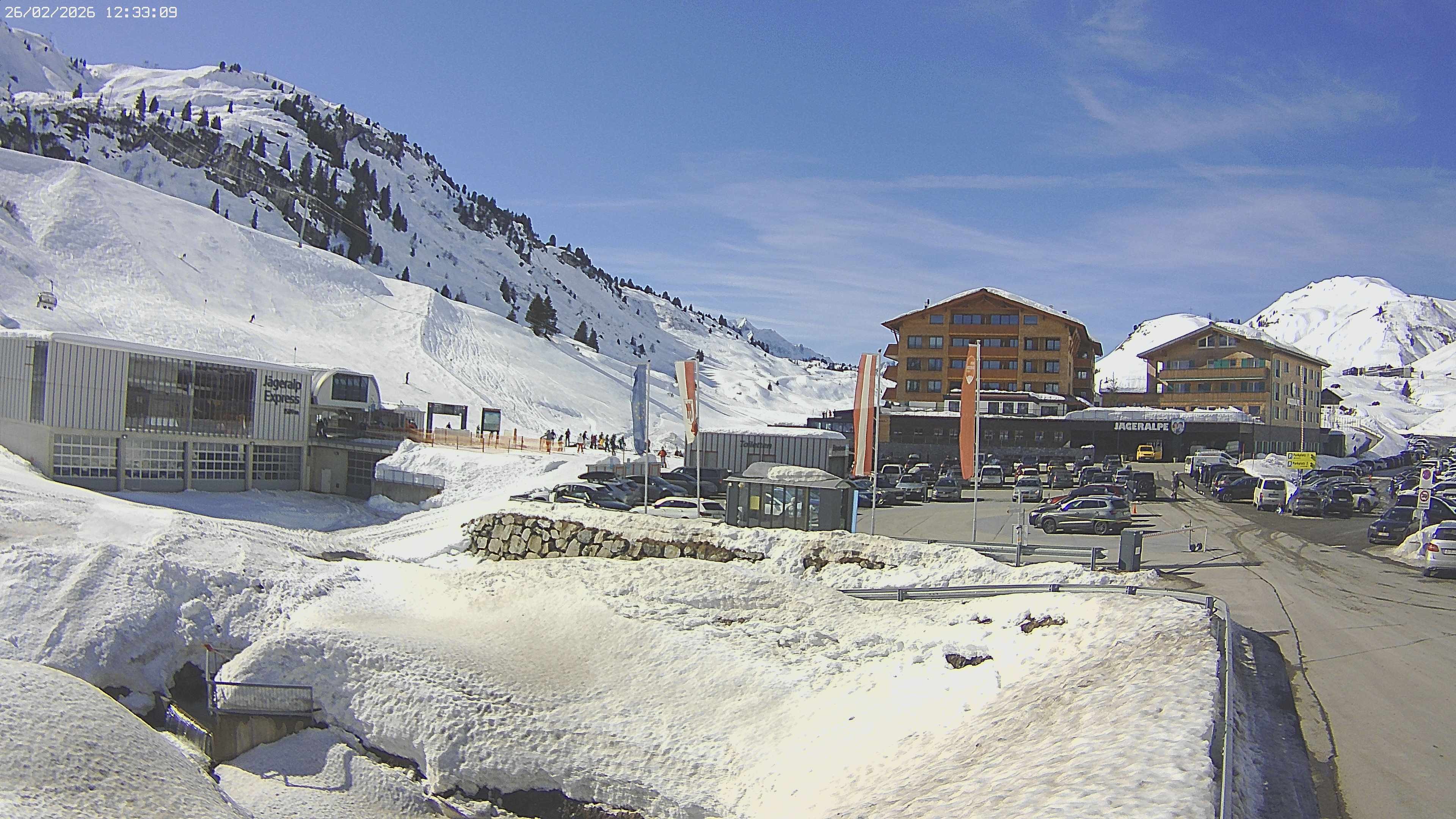 Archived image Webcam Jägeralpe: View Hotel