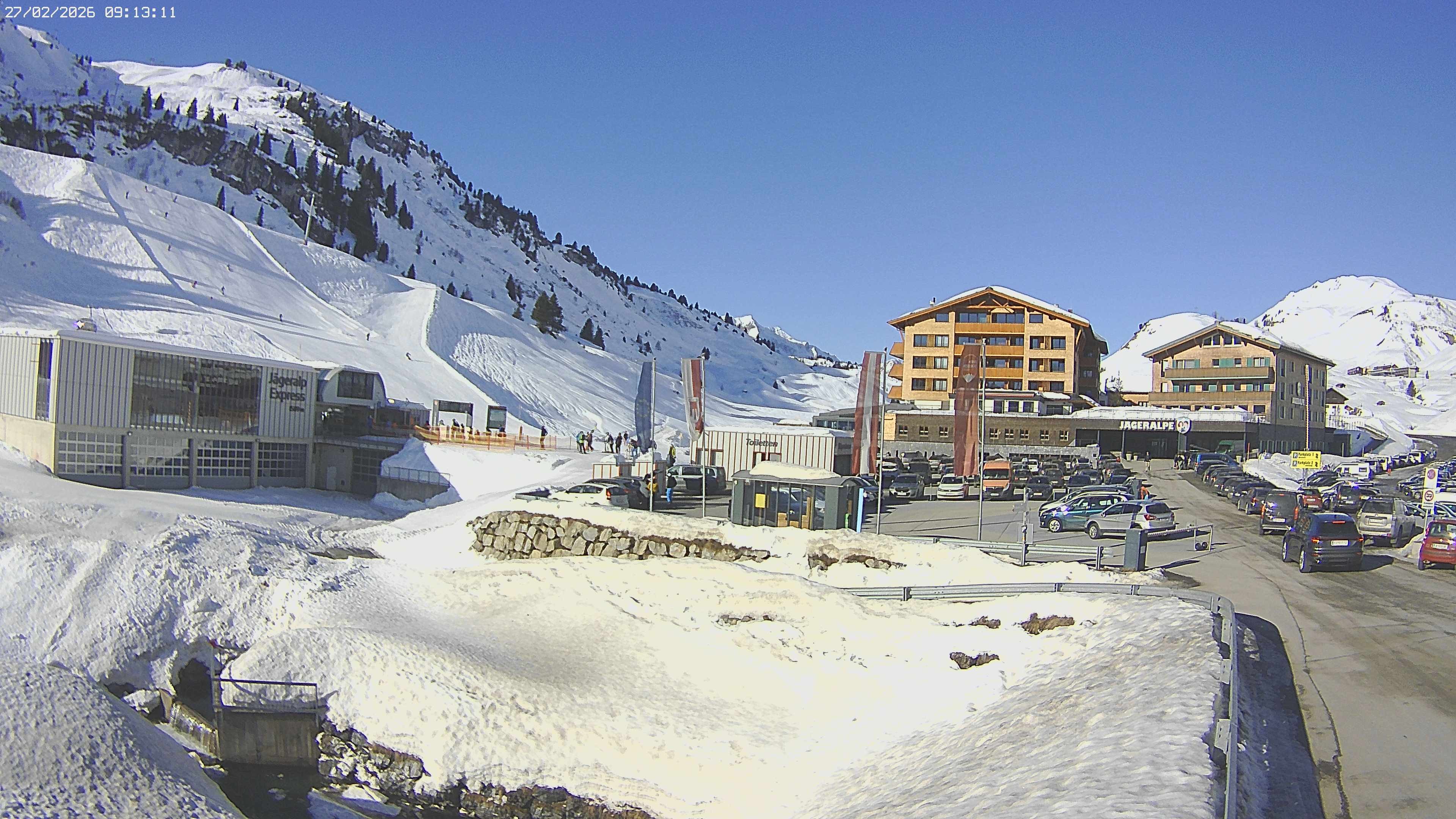 Archiv Foto Webcam Jägeralpe: Blick aufs Hotel