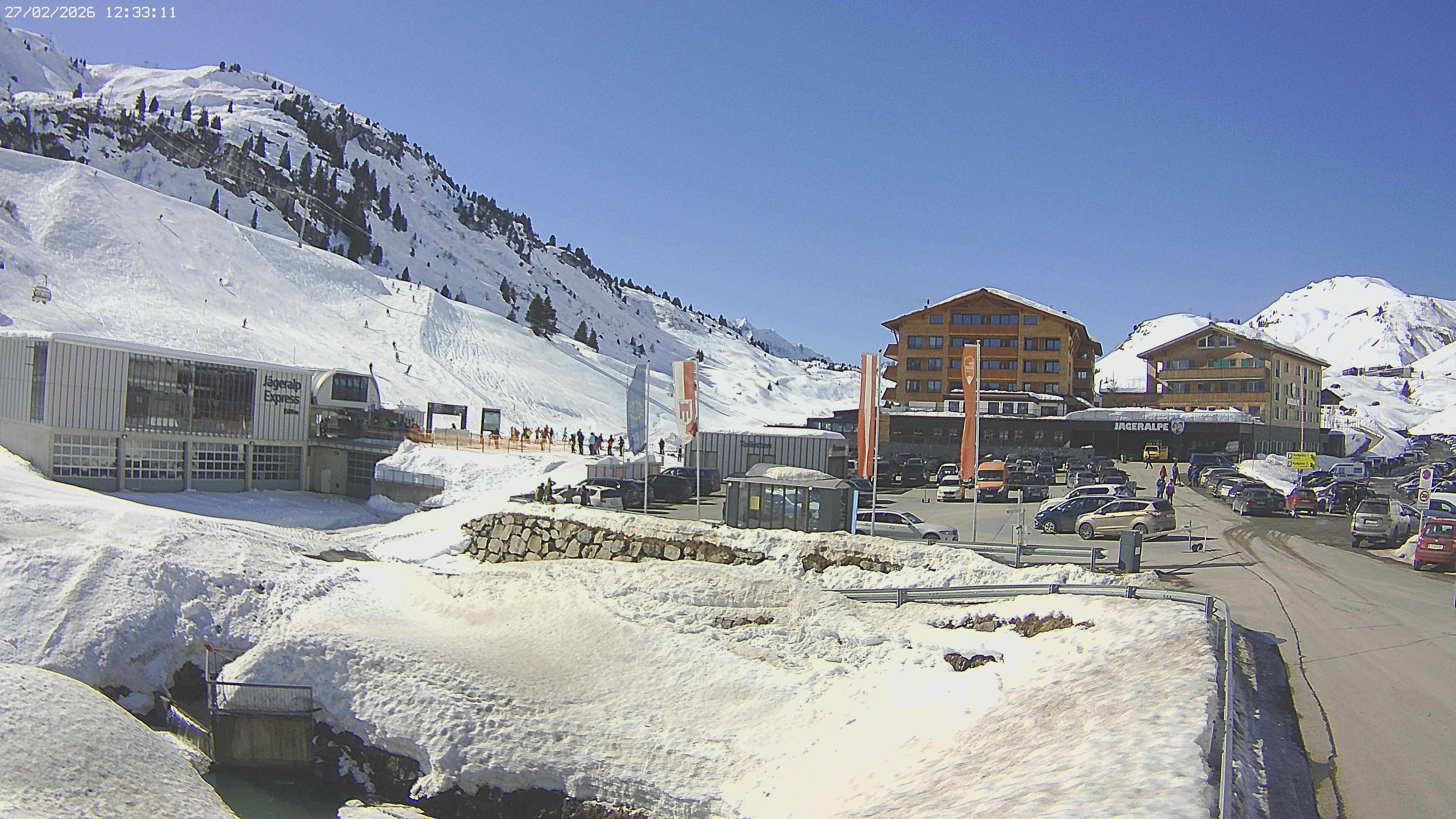 Archiv Foto Webcam Jägeralpe: Blick aufs Hotel