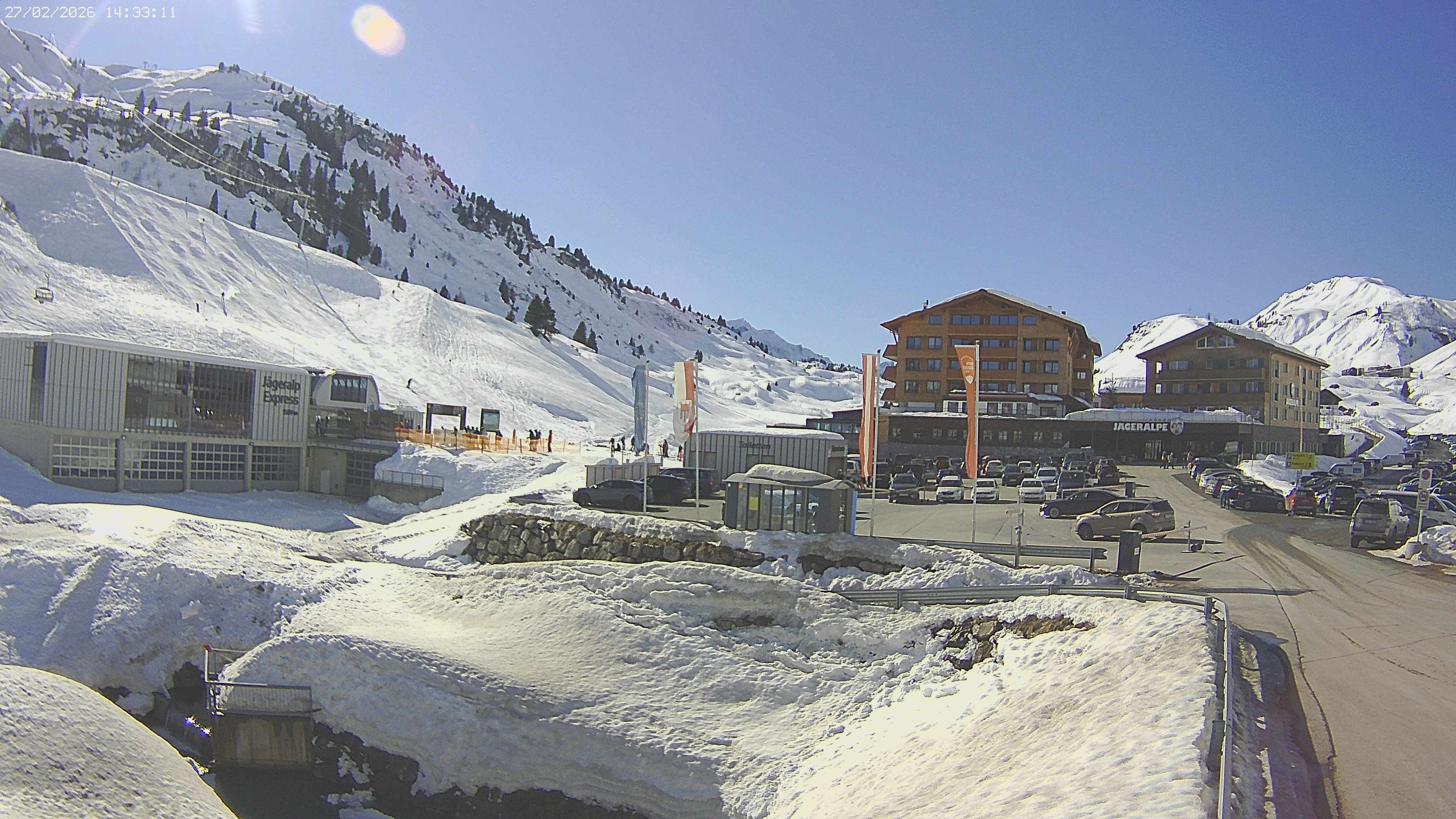 Archiv Foto Webcam Jägeralpe: Blick aufs Hotel