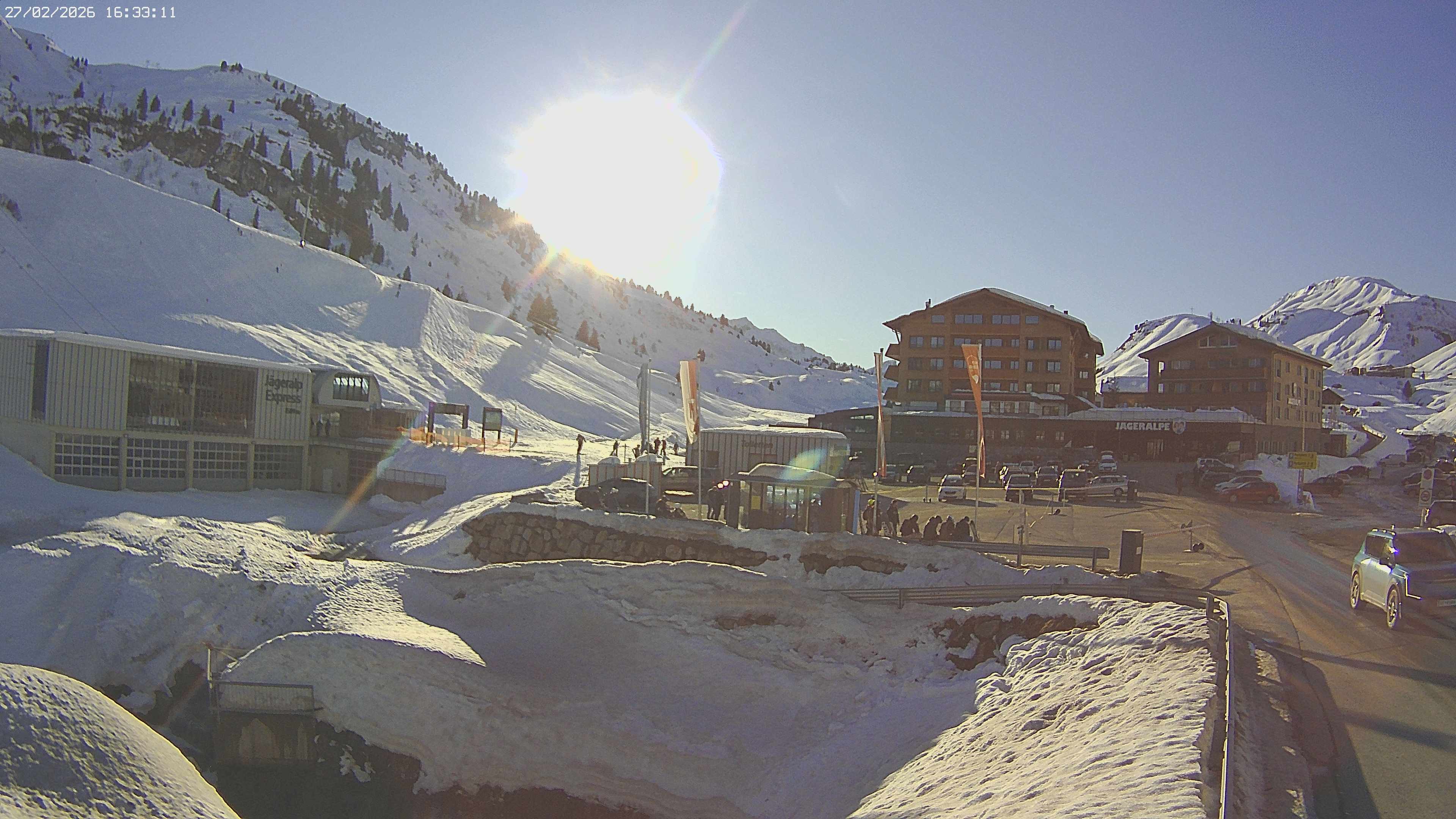 Archiv Foto Webcam Jägeralpe: Blick aufs Hotel