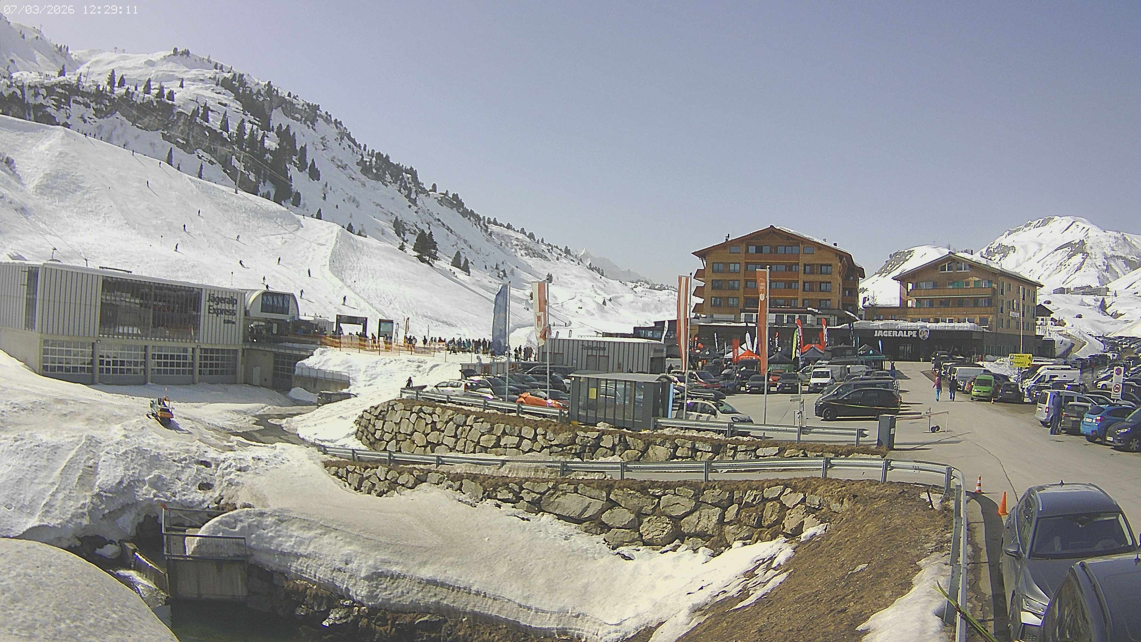 Archiv Foto Webcam Jägeralpe: Blick aufs Hotel