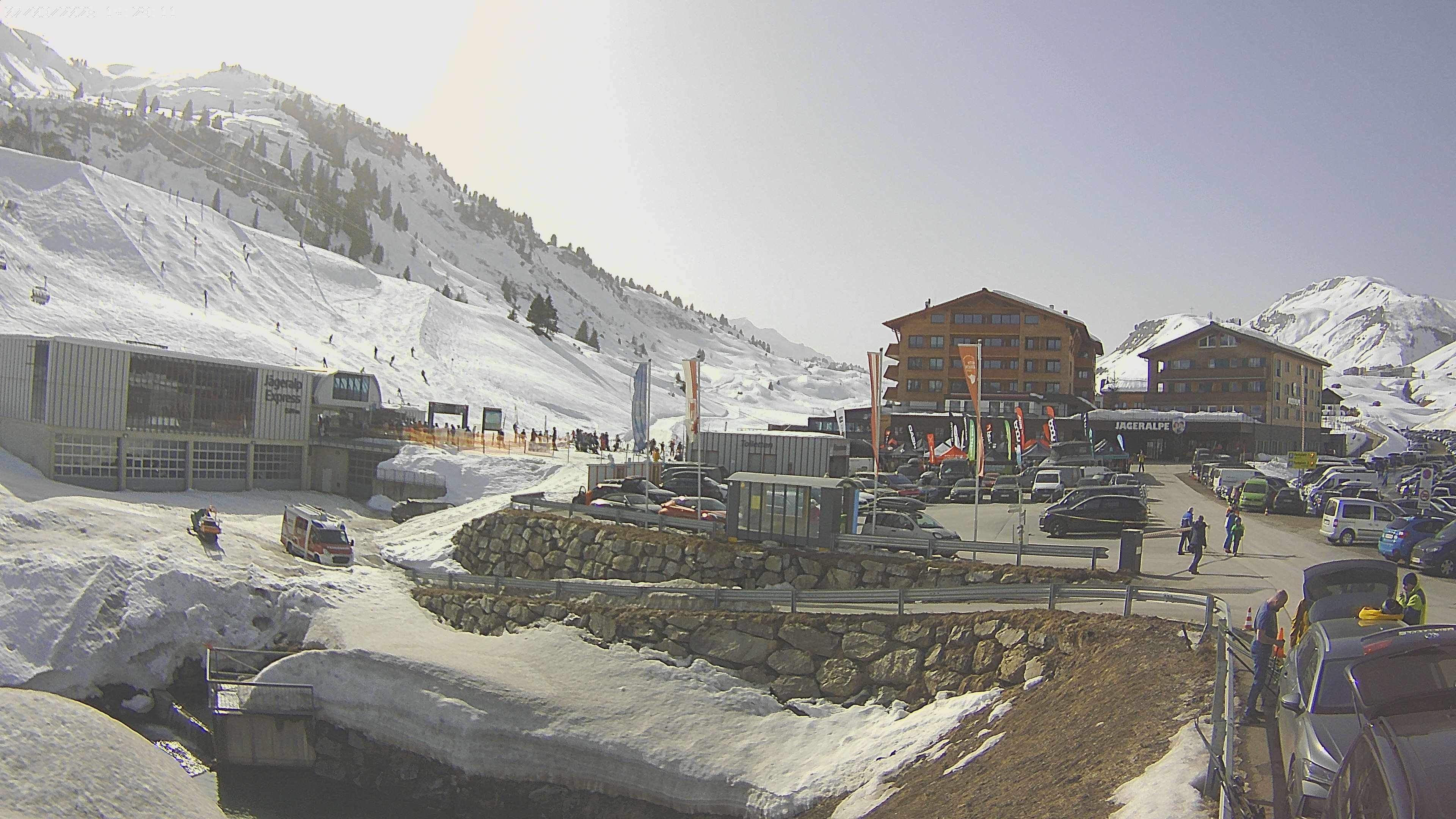 Archiv Foto Webcam Jägeralpe: Blick aufs Hotel