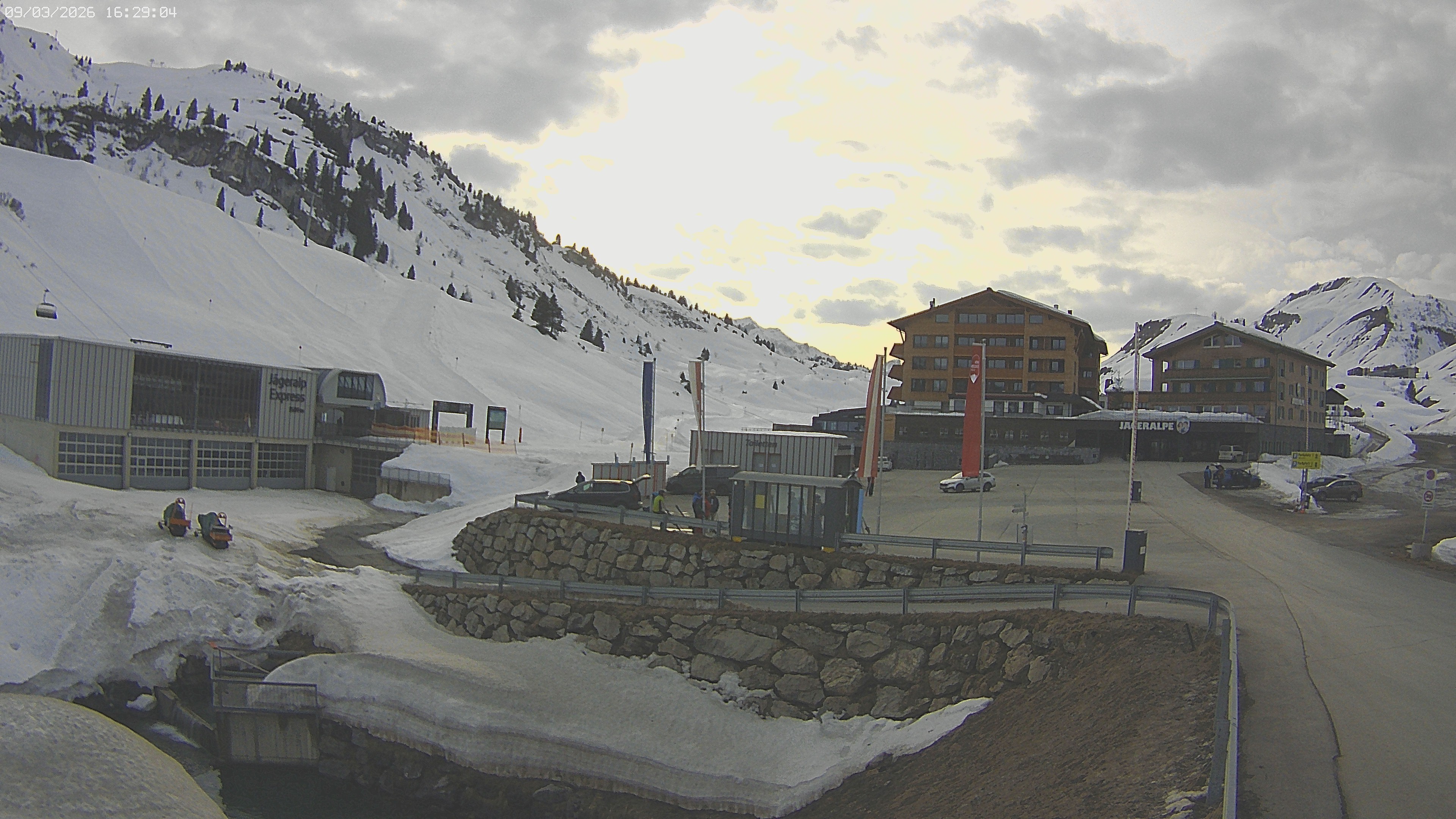 Archiv Foto Webcam Jägeralpe: Blick aufs Hotel