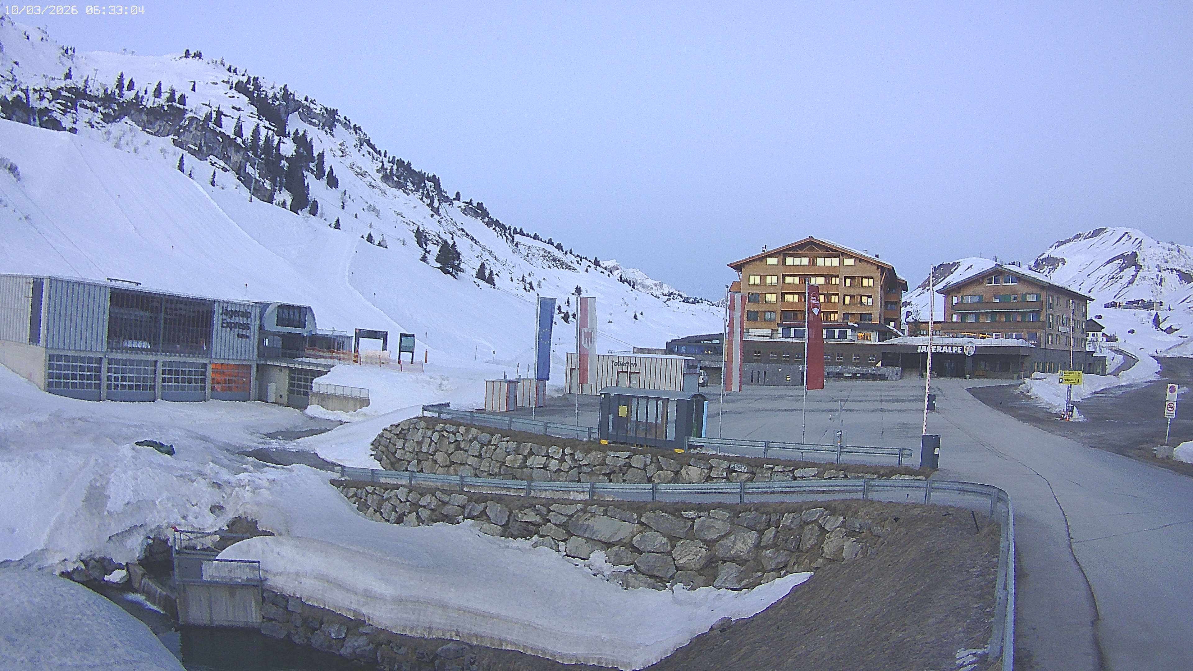 Archiv Foto Webcam Jägeralpe: Blick aufs Hotel