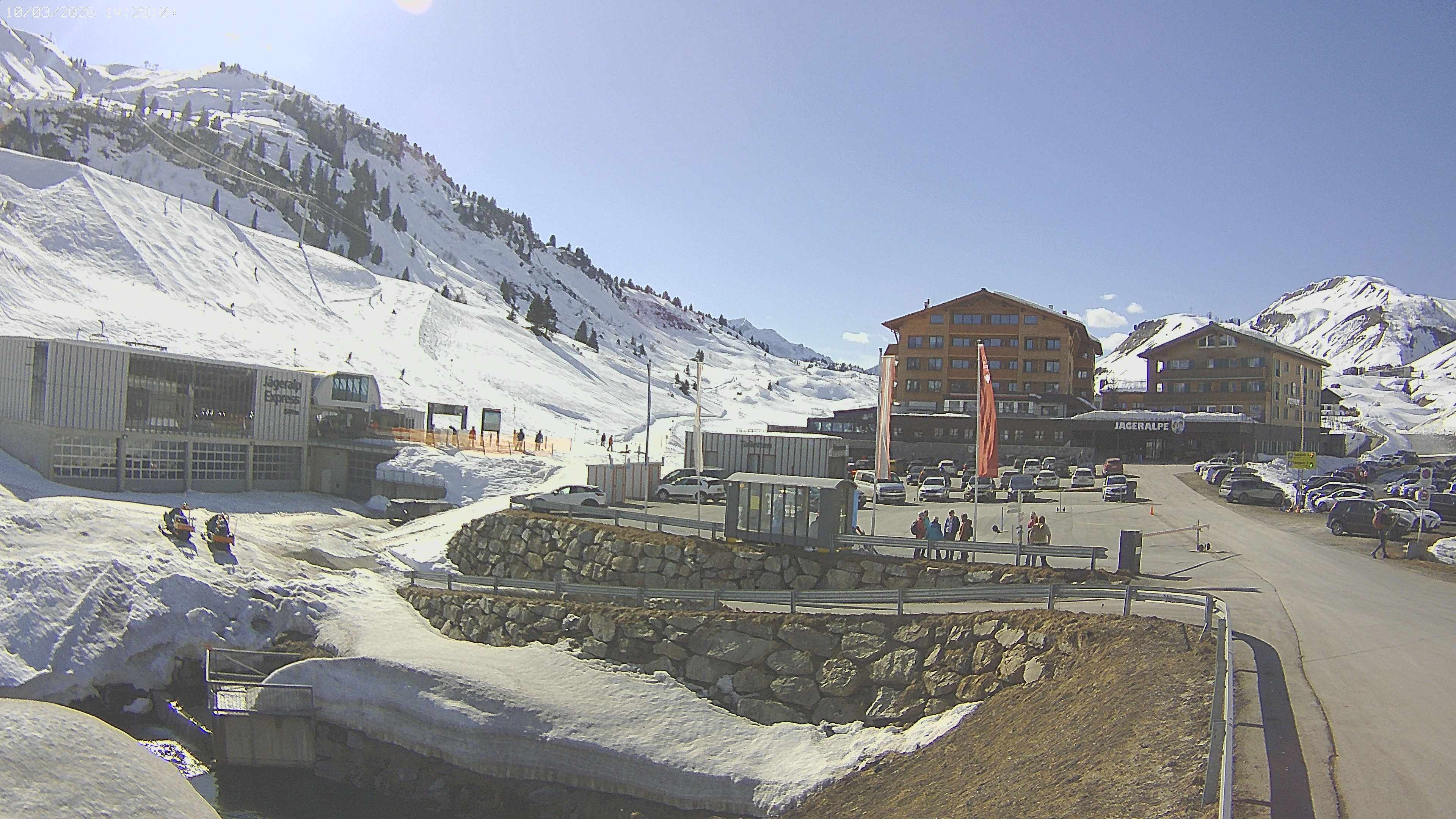 Archiv Foto Webcam Jägeralpe: Blick aufs Hotel