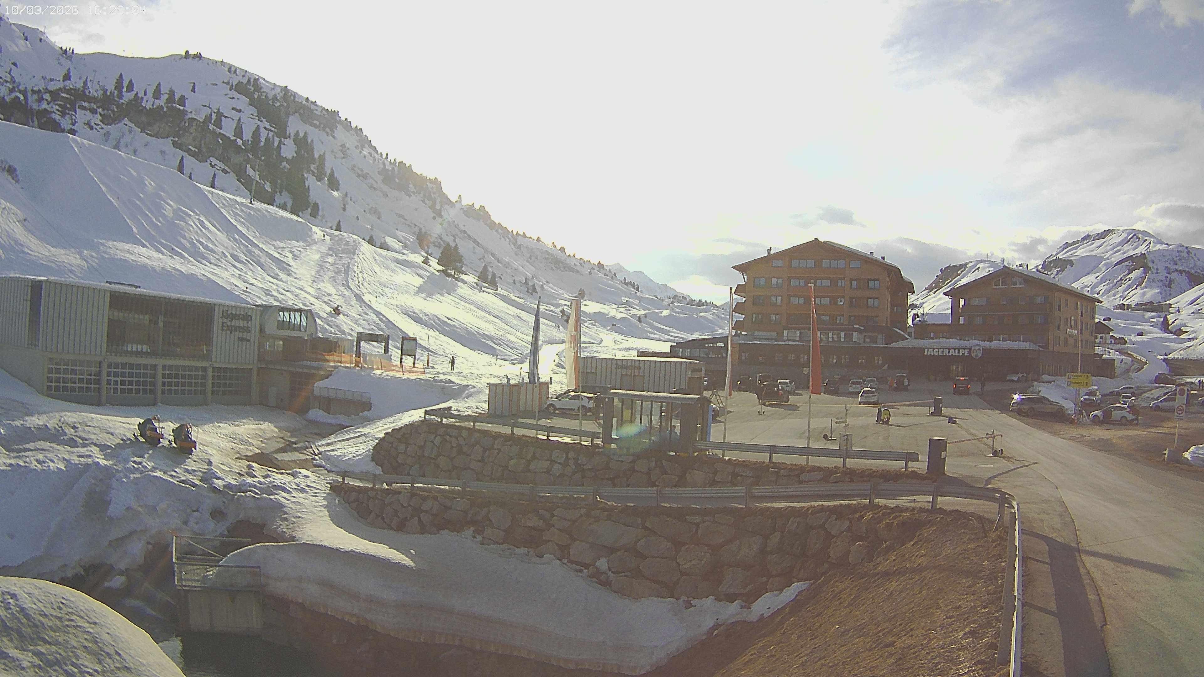 Archiv Foto Webcam Jägeralpe: Blick aufs Hotel
