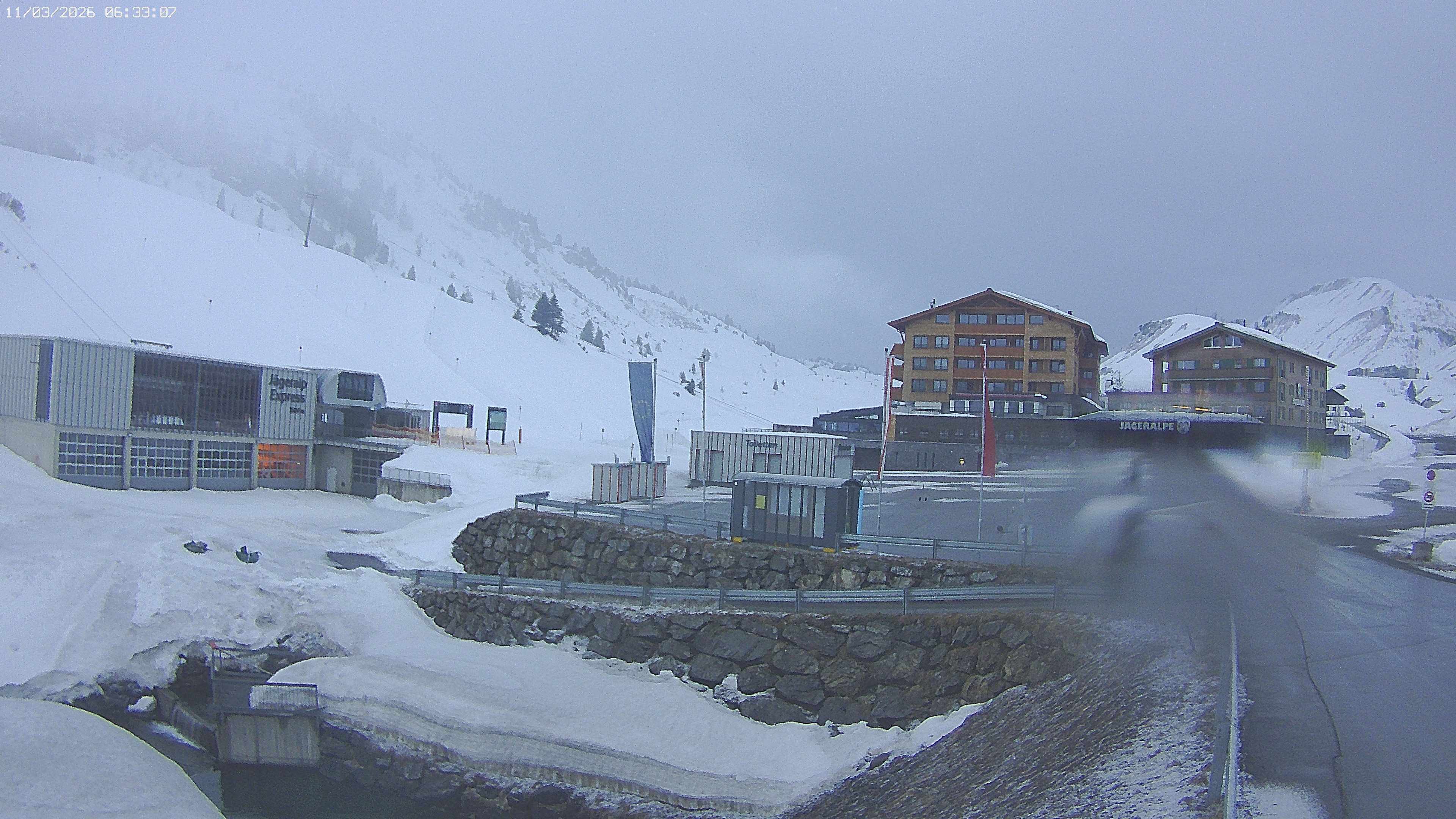 Archiv Foto Webcam Jägeralpe: Blick aufs Hotel