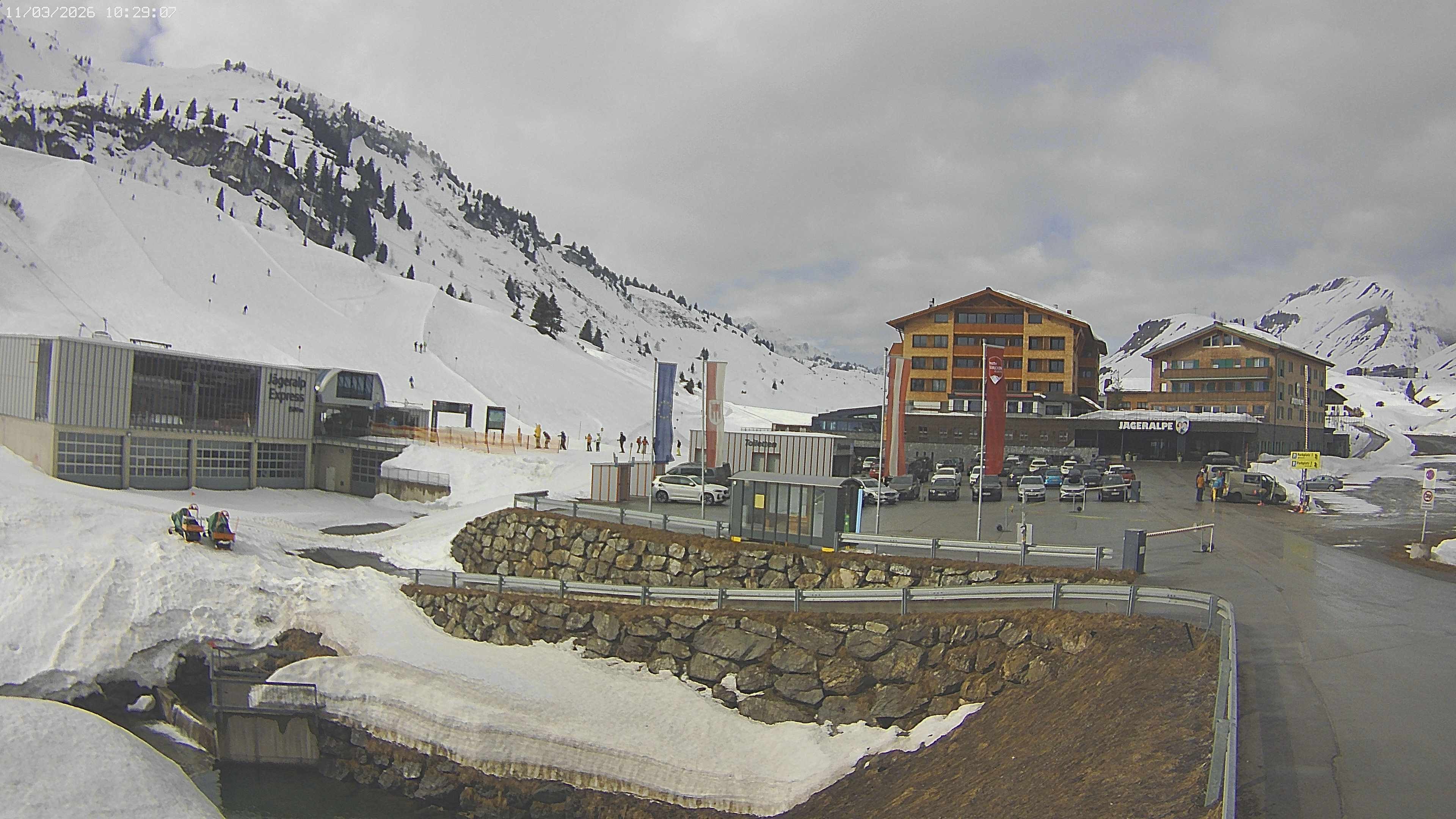 Archiv Foto Webcam Jägeralpe: Blick aufs Hotel