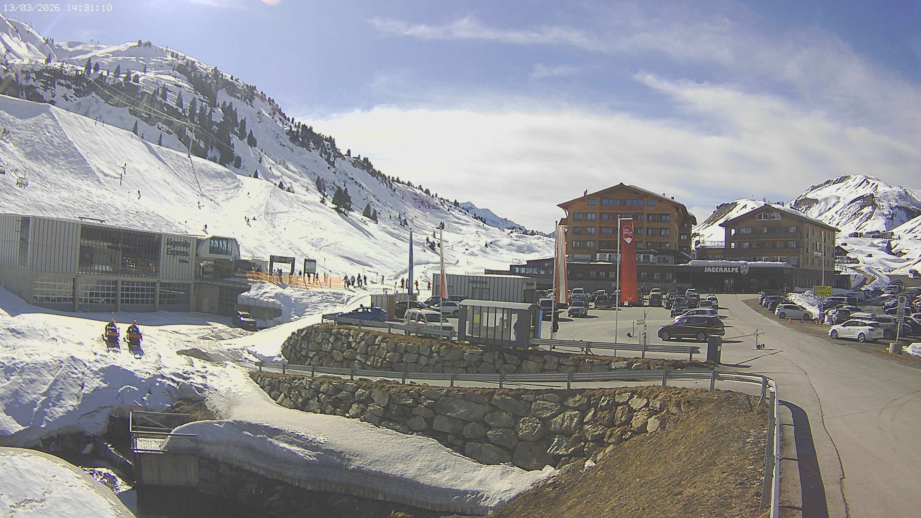 Archiv Foto Webcam Jägeralpe: Blick aufs Hotel