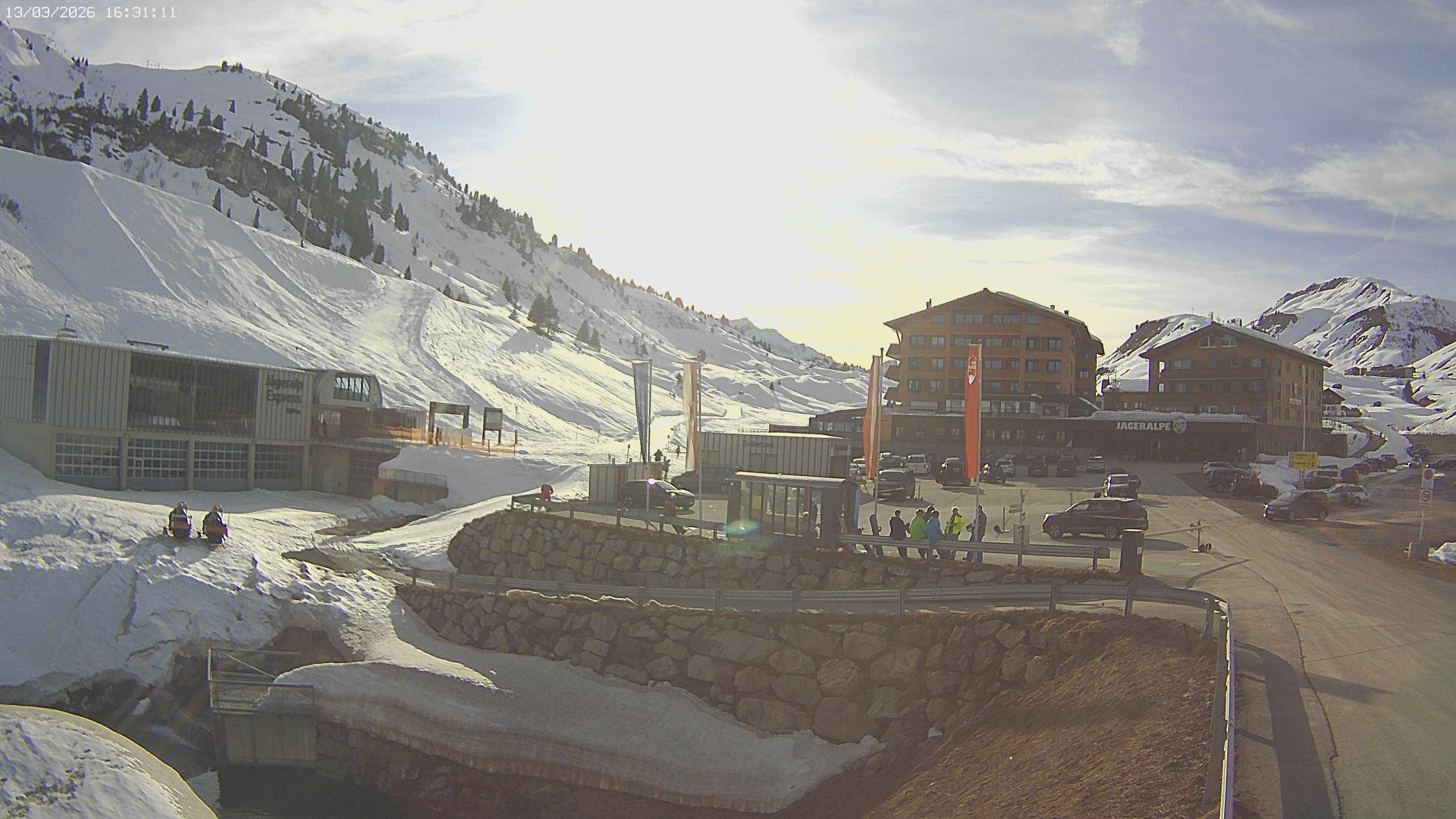 Archiv Foto Webcam Jägeralpe: Blick aufs Hotel