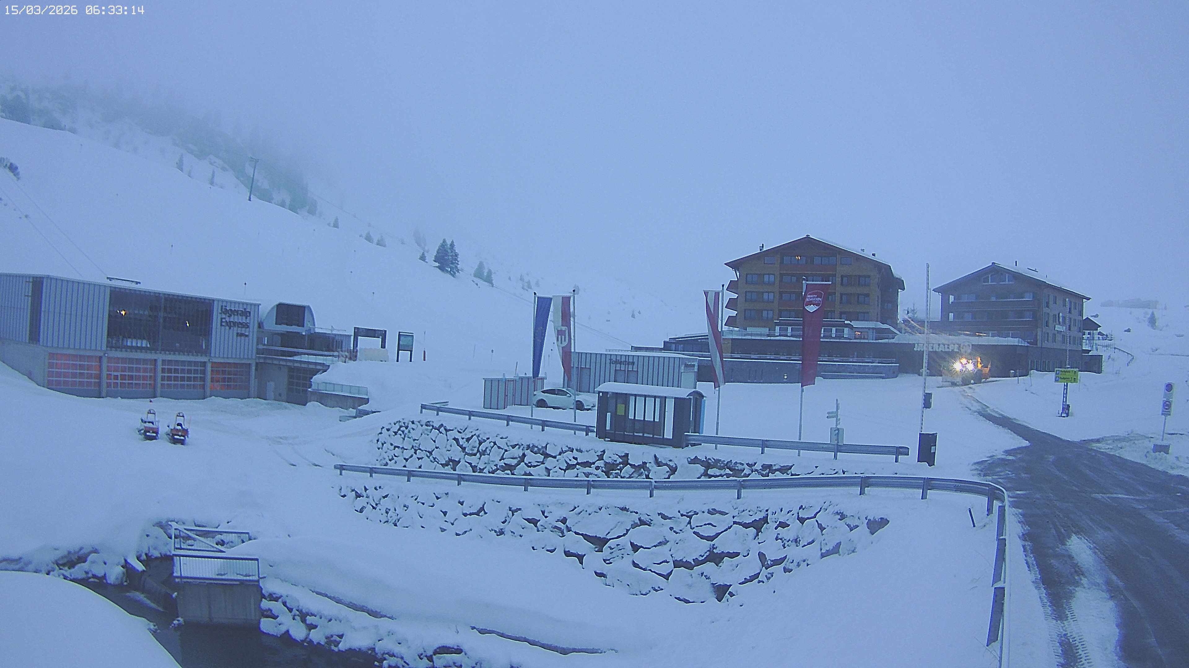 Archiv Foto Webcam Jägeralpe: Blick aufs Hotel
