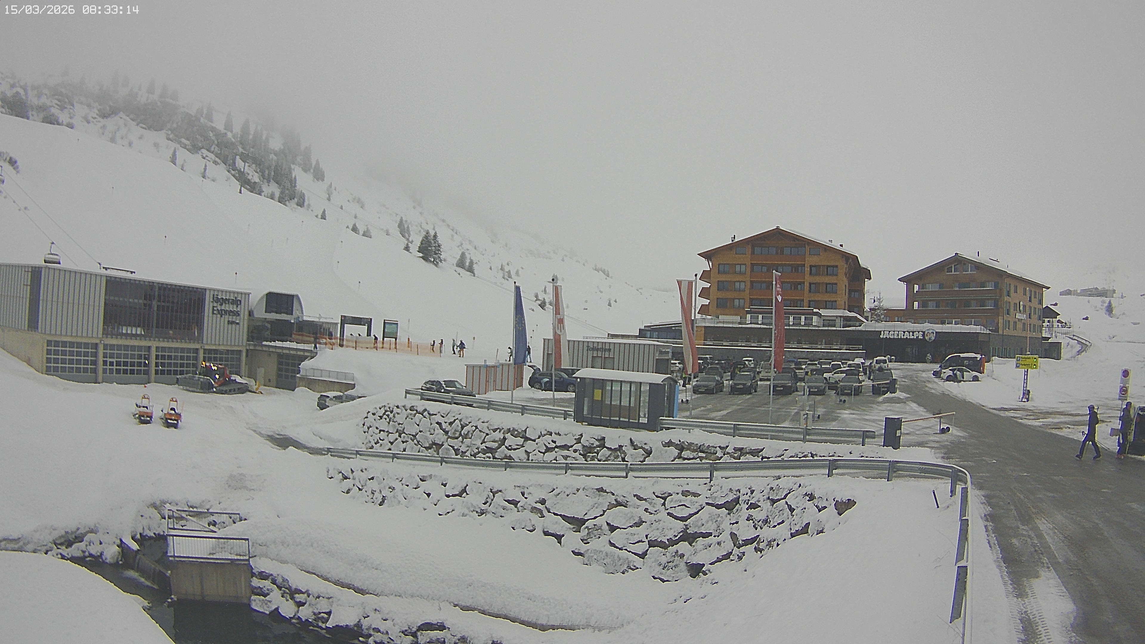 Archiv Foto Webcam Jägeralpe: Blick aufs Hotel