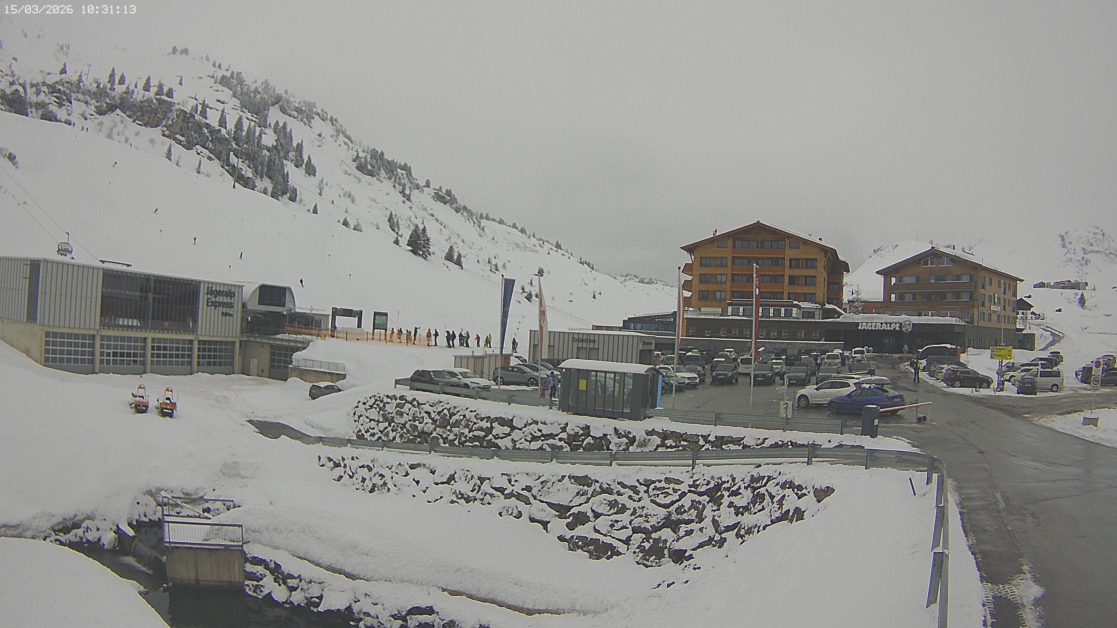 Archiv Foto Webcam Jägeralpe: Blick aufs Hotel