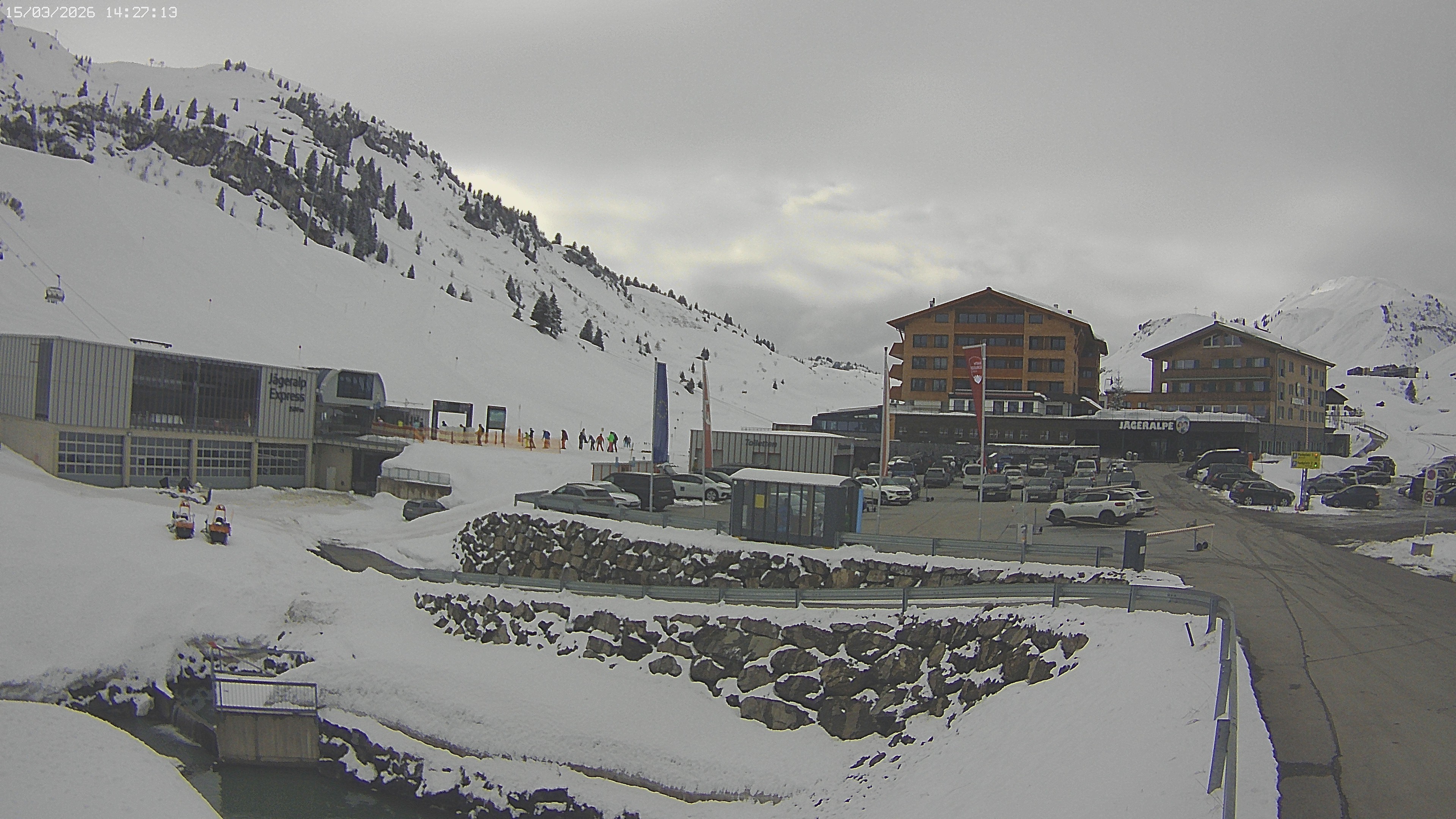 Archiv Foto Webcam Jägeralpe: Blick aufs Hotel