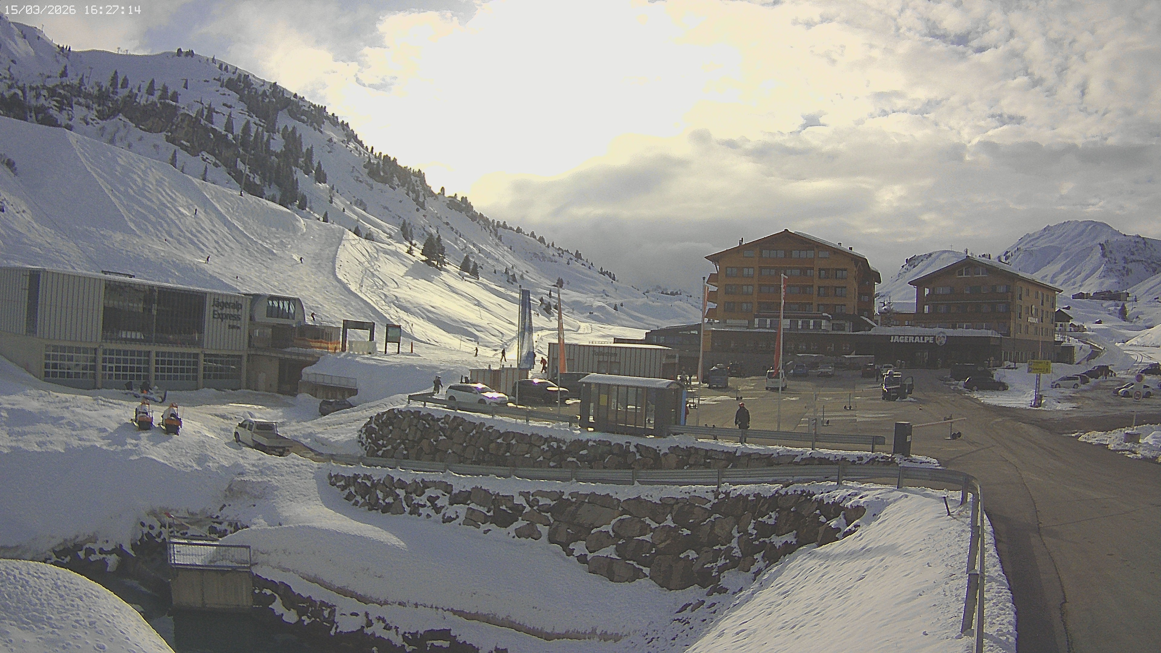 Archiv Foto Webcam Jägeralpe: Blick aufs Hotel