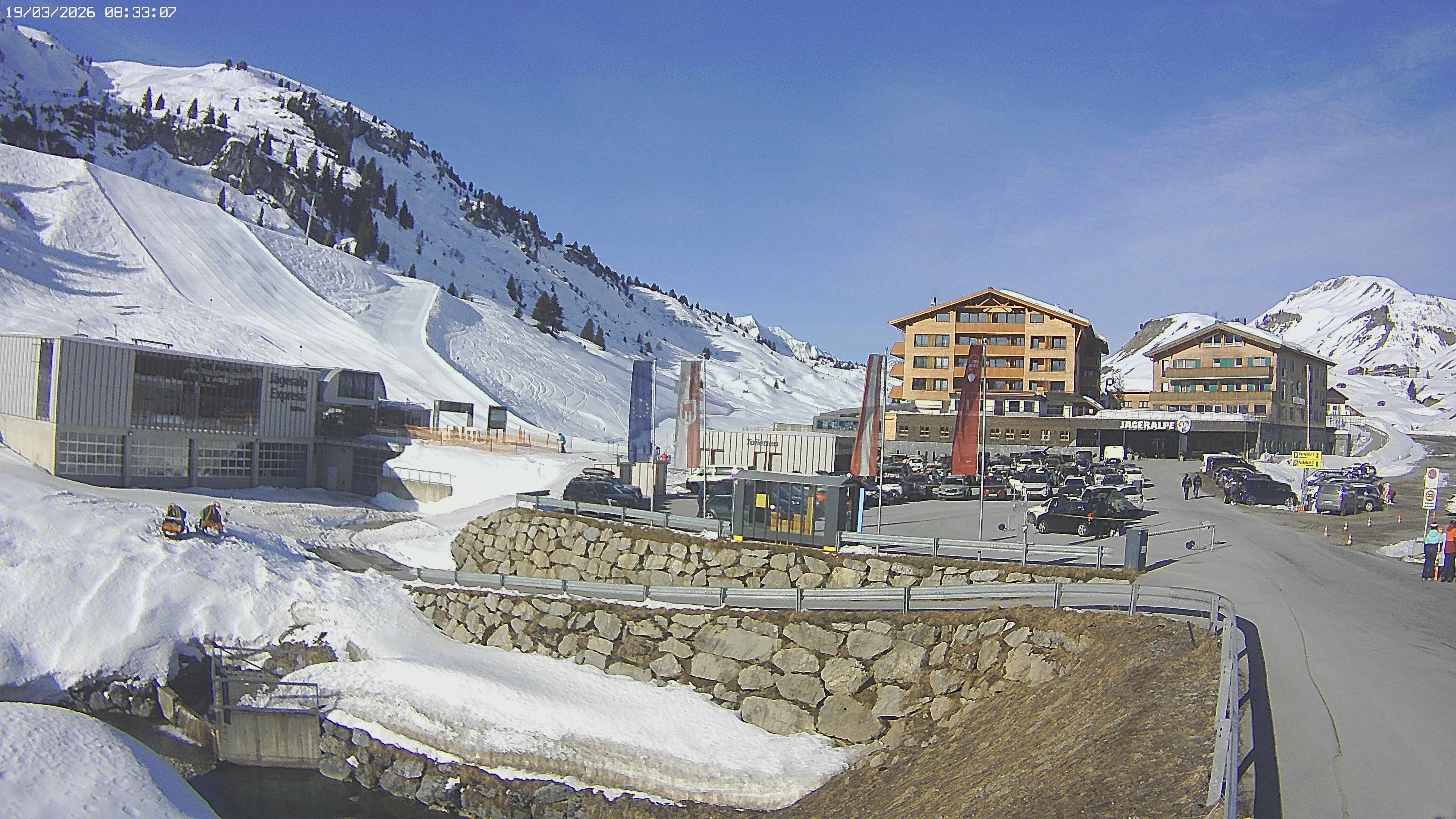 Archiv Foto Webcam Jägeralpe: Blick aufs Hotel