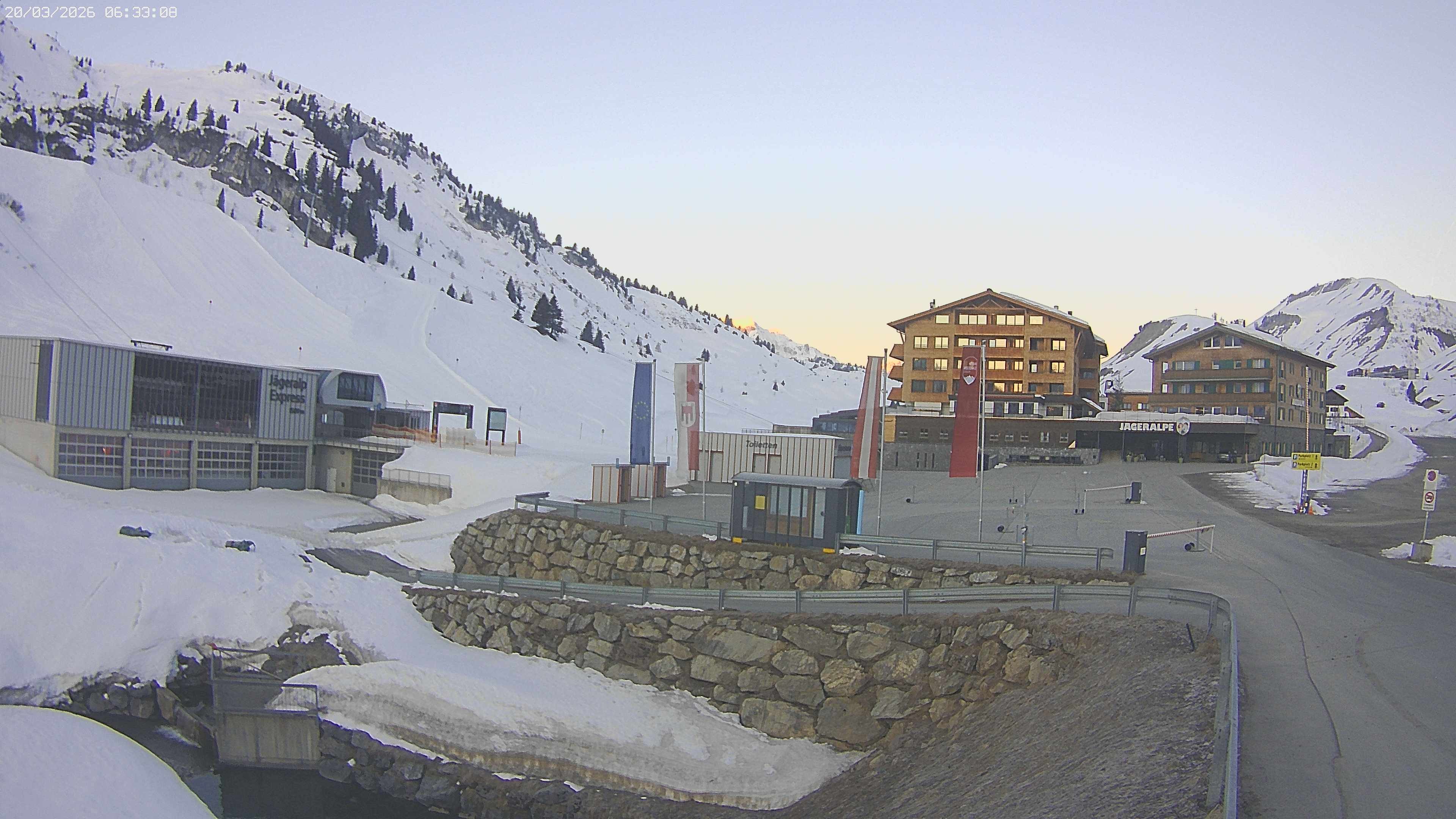 Archived image Webcam Jägeralpe: View Hotel