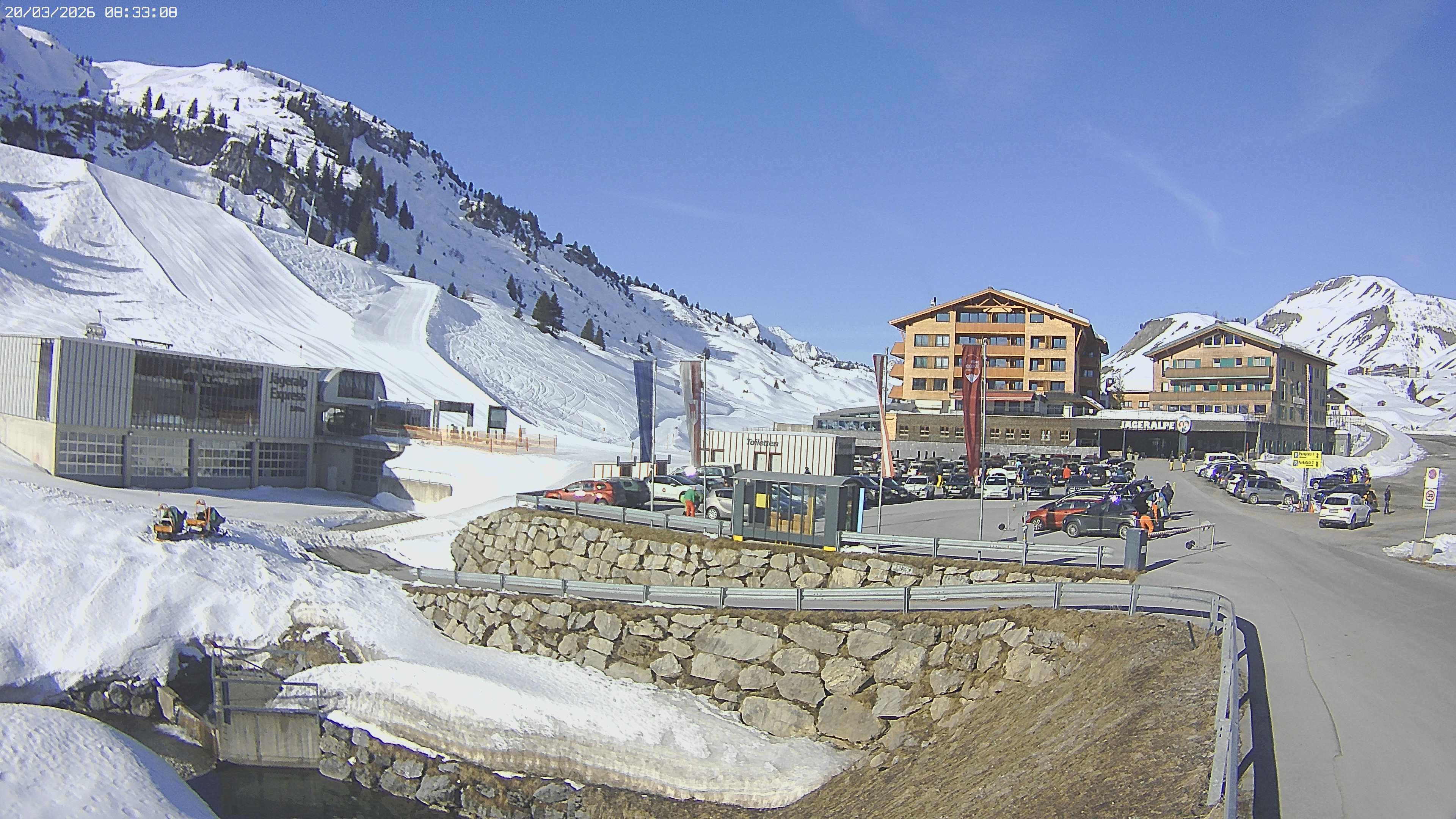 Archiv Foto Webcam Jägeralpe: Blick aufs Hotel