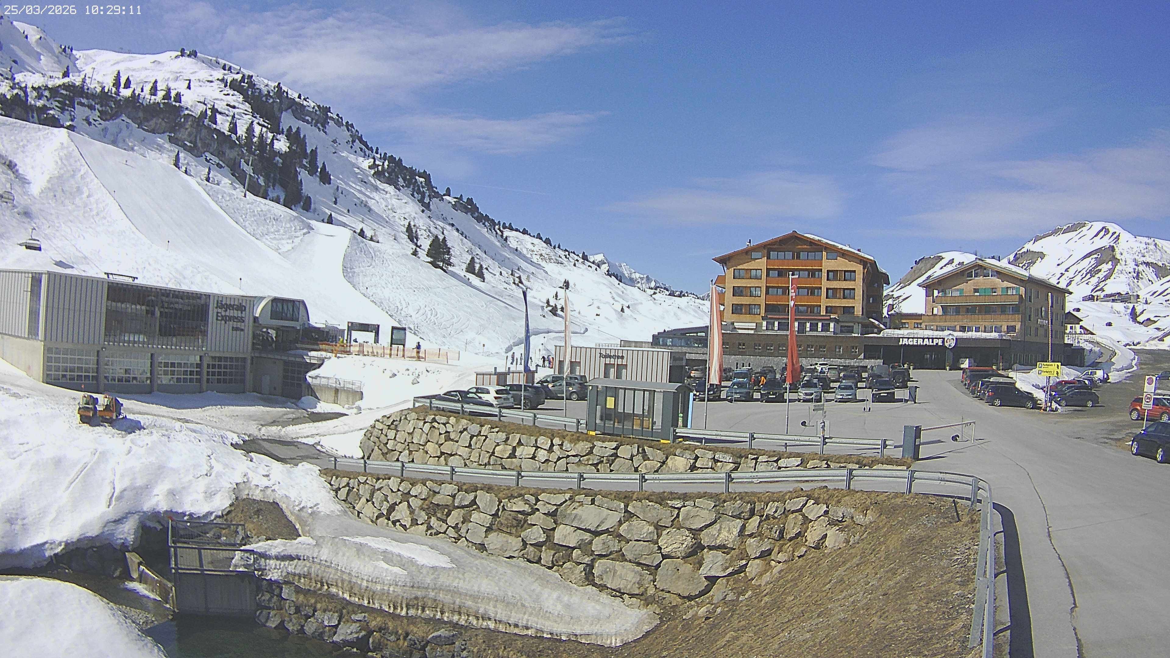 Archiv Foto Webcam Jägeralpe: Blick aufs Hotel