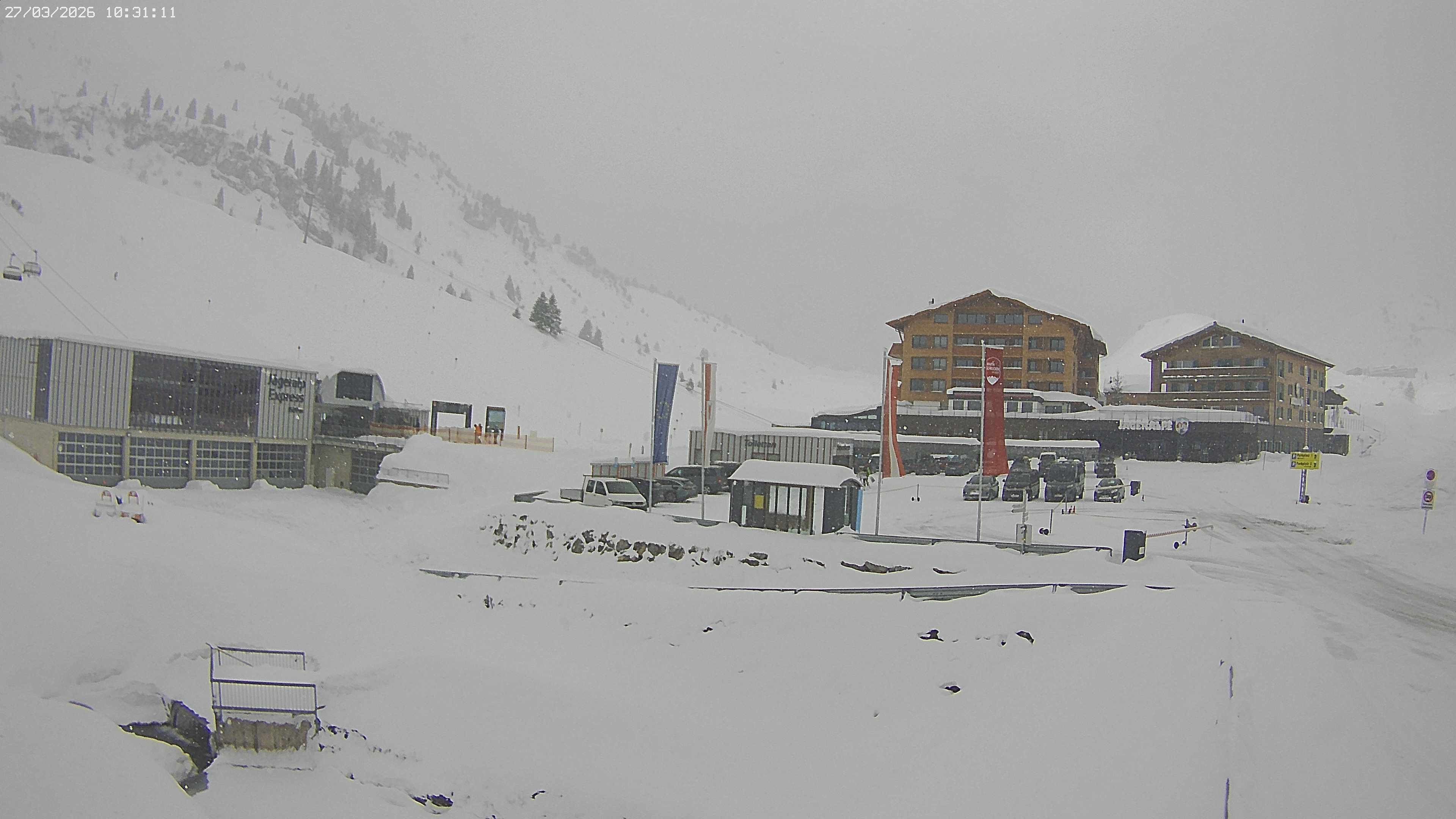 Archiv Foto Webcam Jägeralpe: Blick aufs Hotel