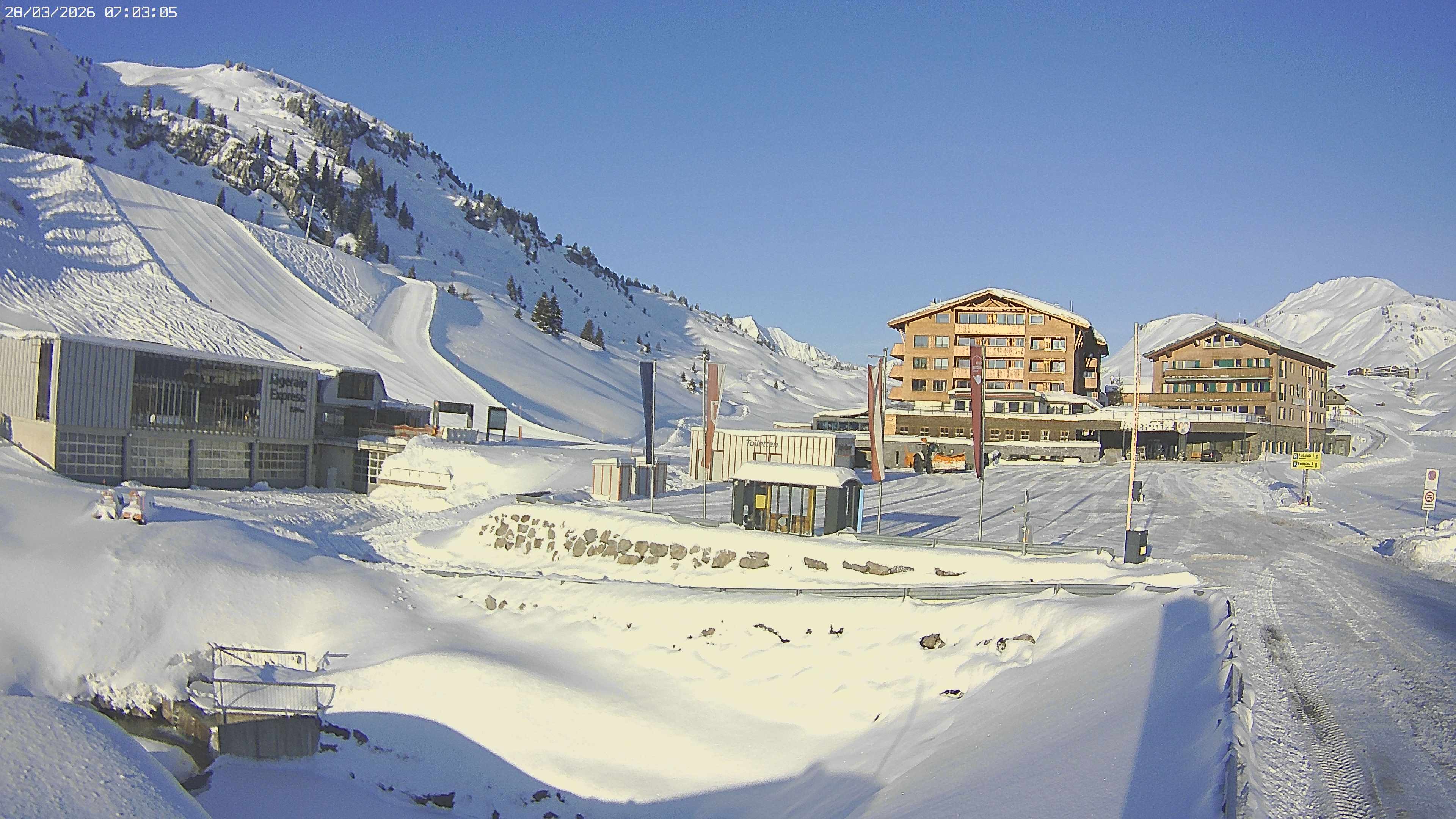 Archived image Webcam Jägeralpe: View Hotel