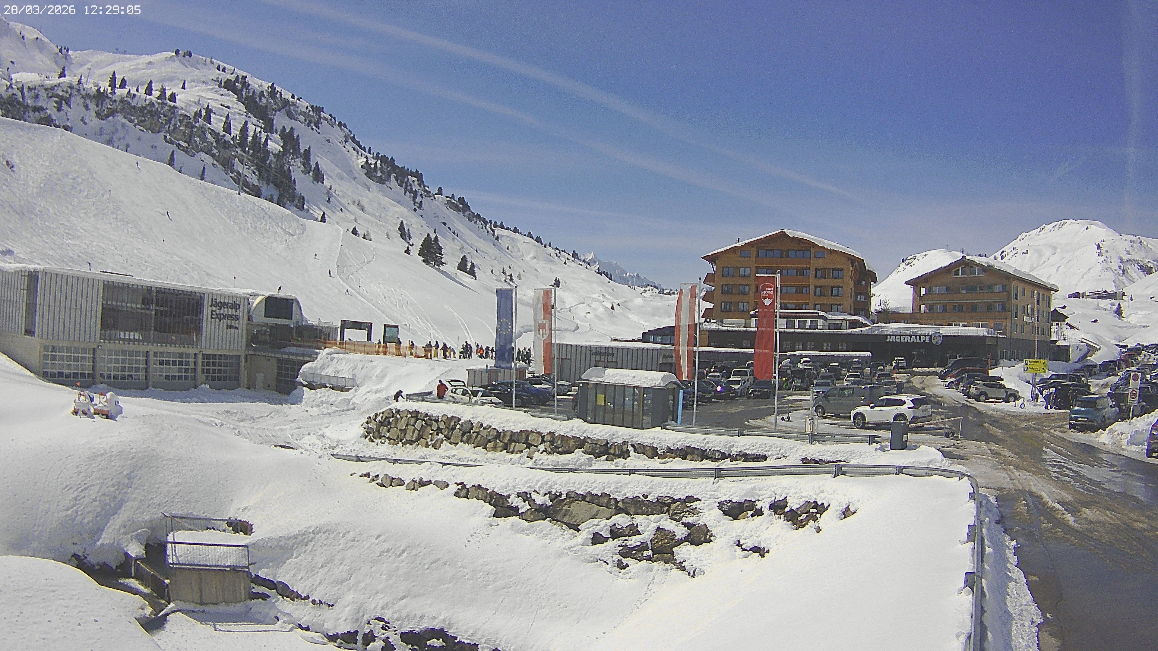 Archived image Webcam Jägeralpe: View Hotel