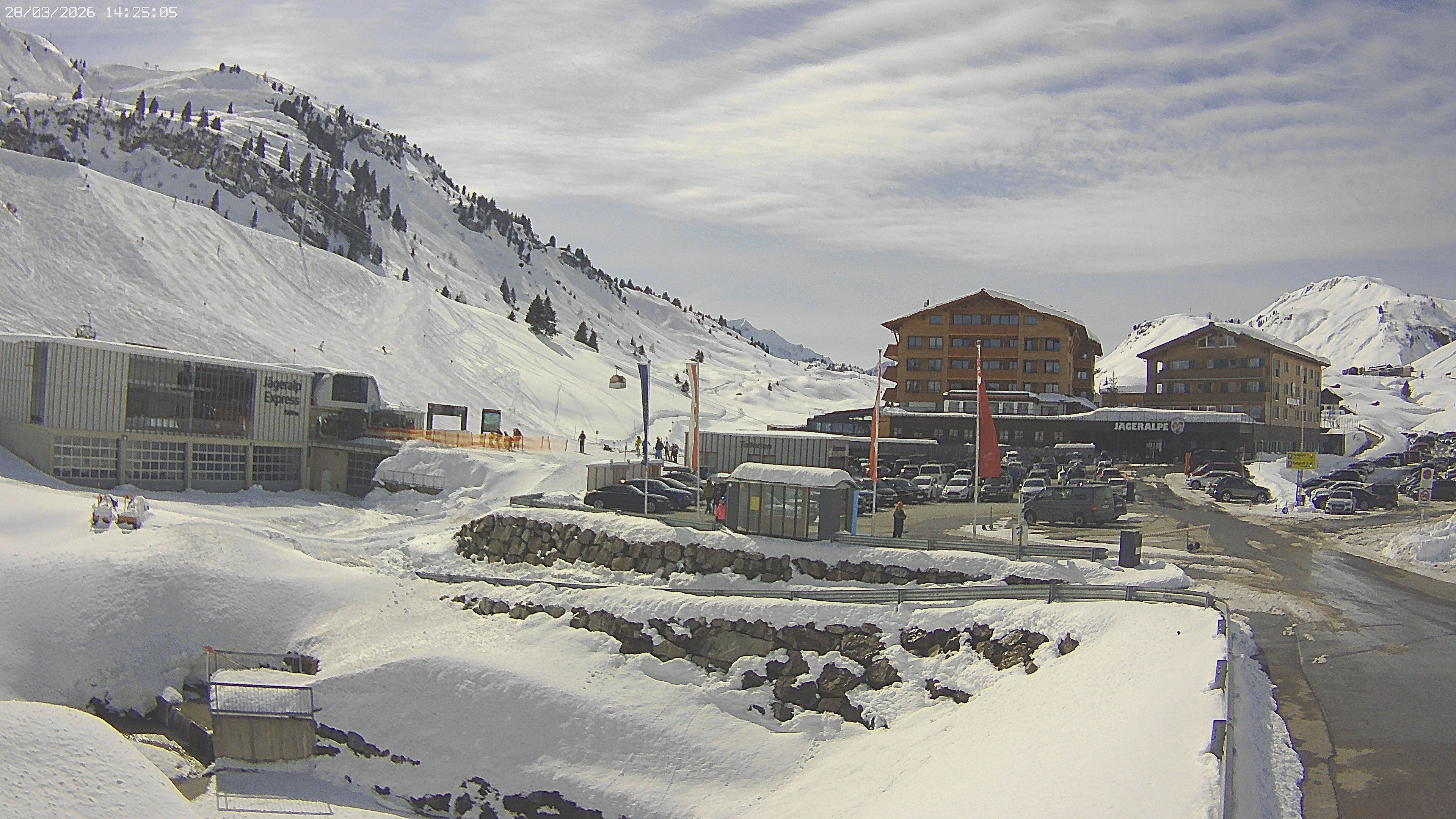 Archived image Webcam Jägeralpe: View Hotel