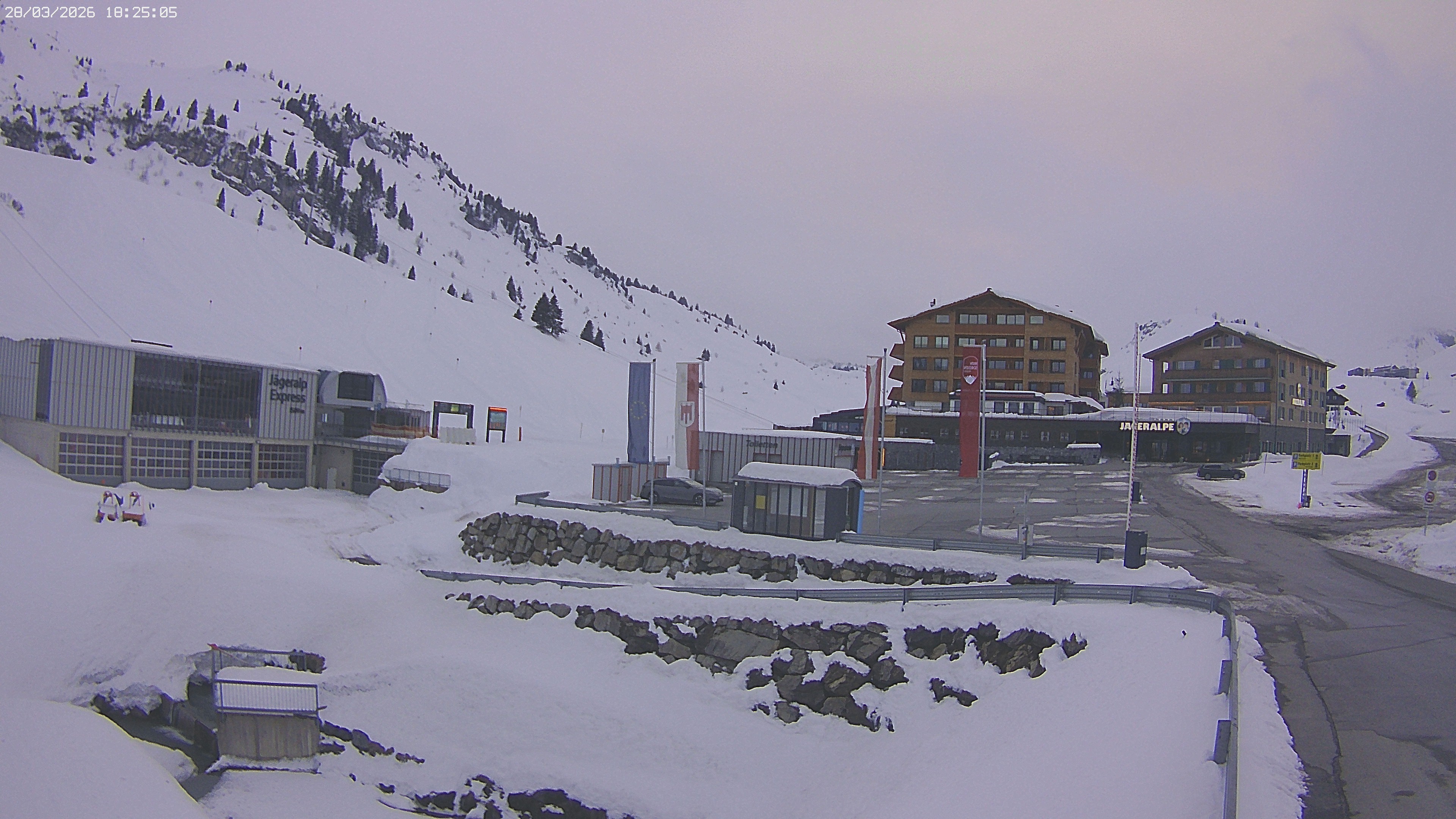 Archived image Webcam Jägeralpe: View Hotel