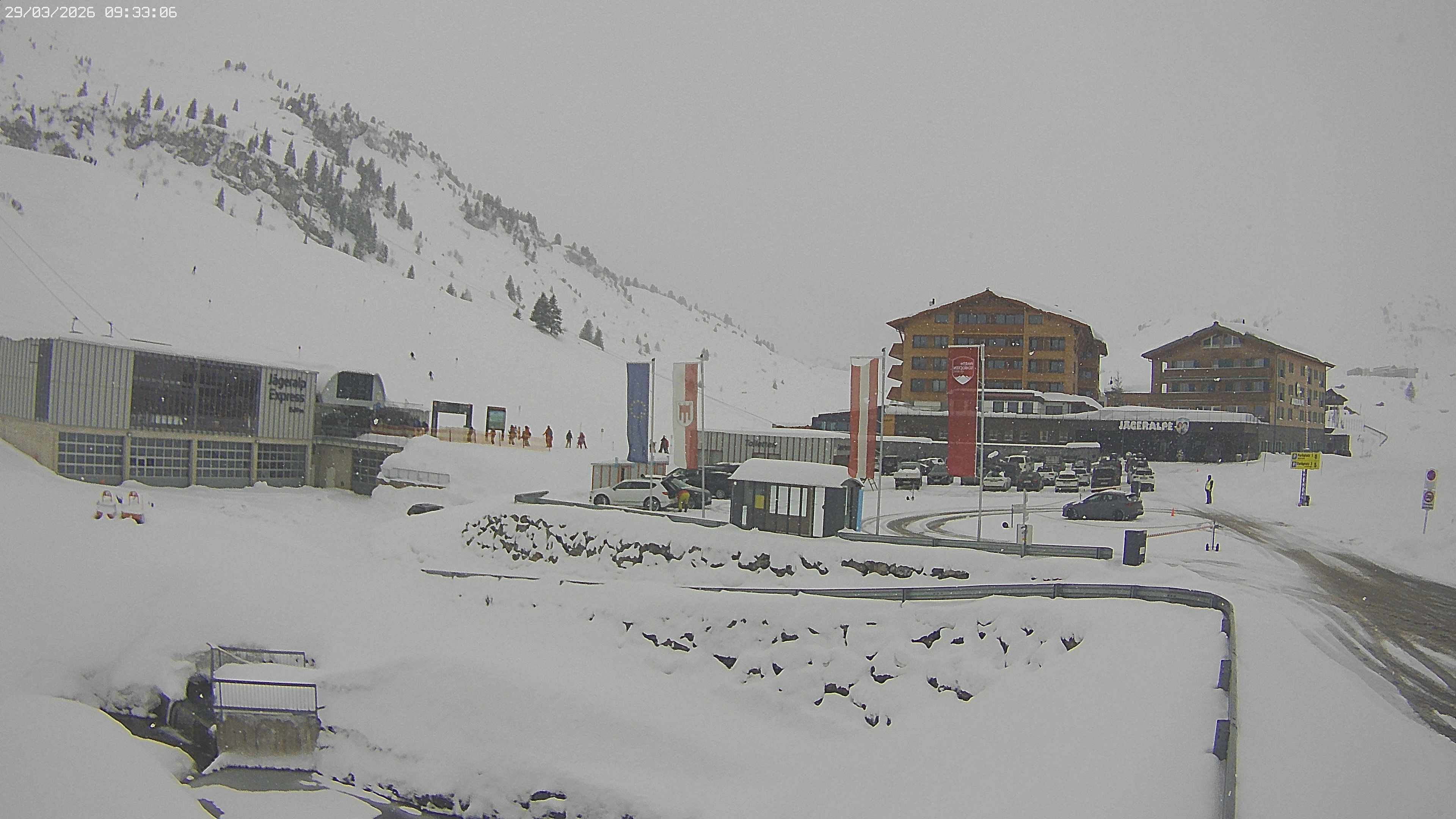 Archiv Foto Webcam Jägeralpe: Blick aufs Hotel