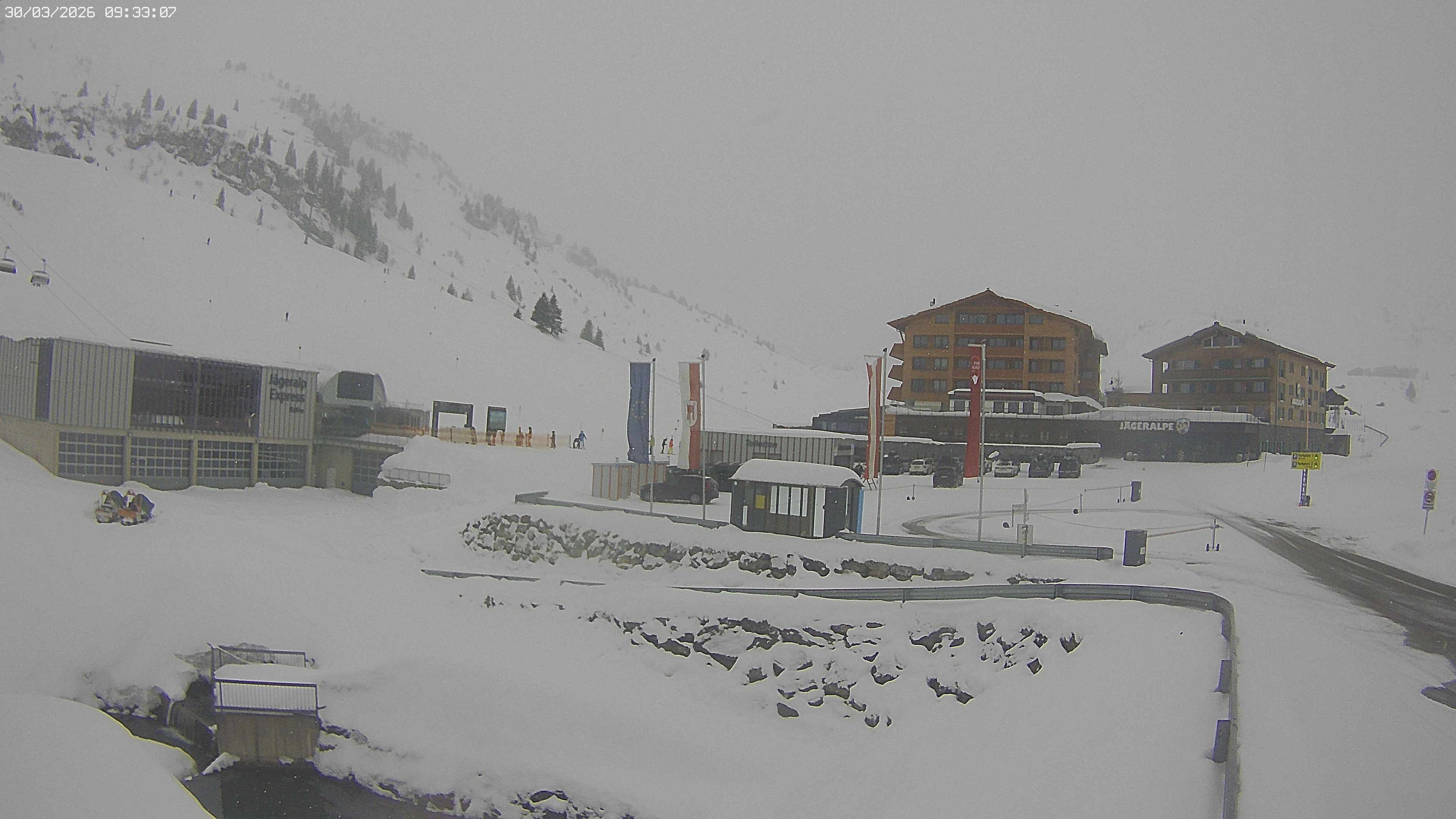 Archiv Foto Webcam Jägeralpe: Blick aufs Hotel