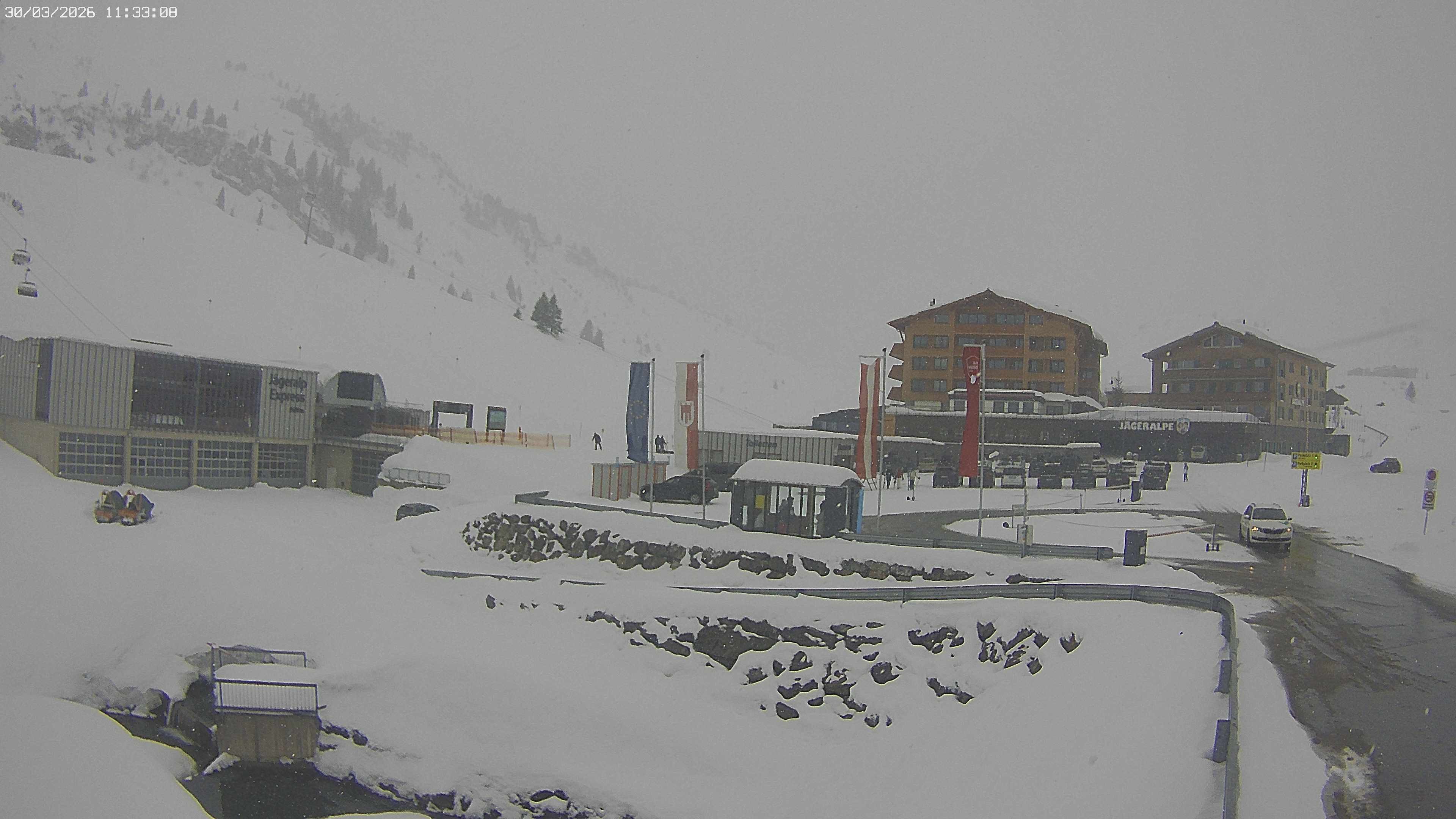 Archiv Foto Webcam Jägeralpe: Blick aufs Hotel