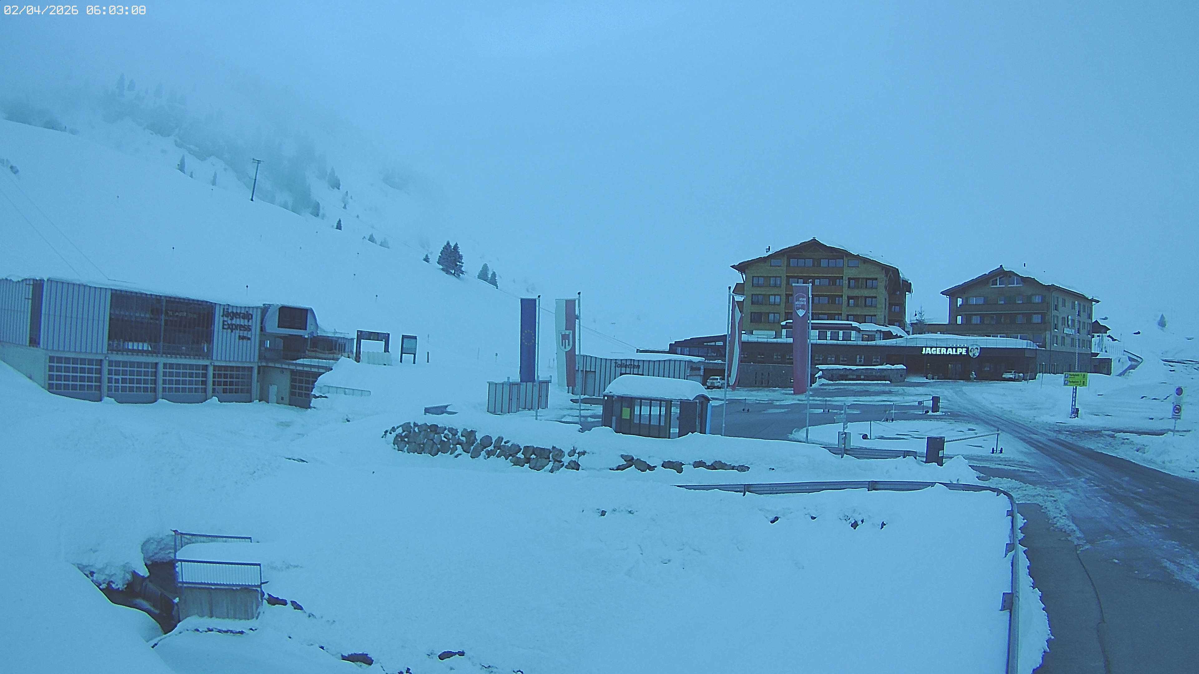 Archiv Foto Webcam Jägeralpe: Blick aufs Hotel