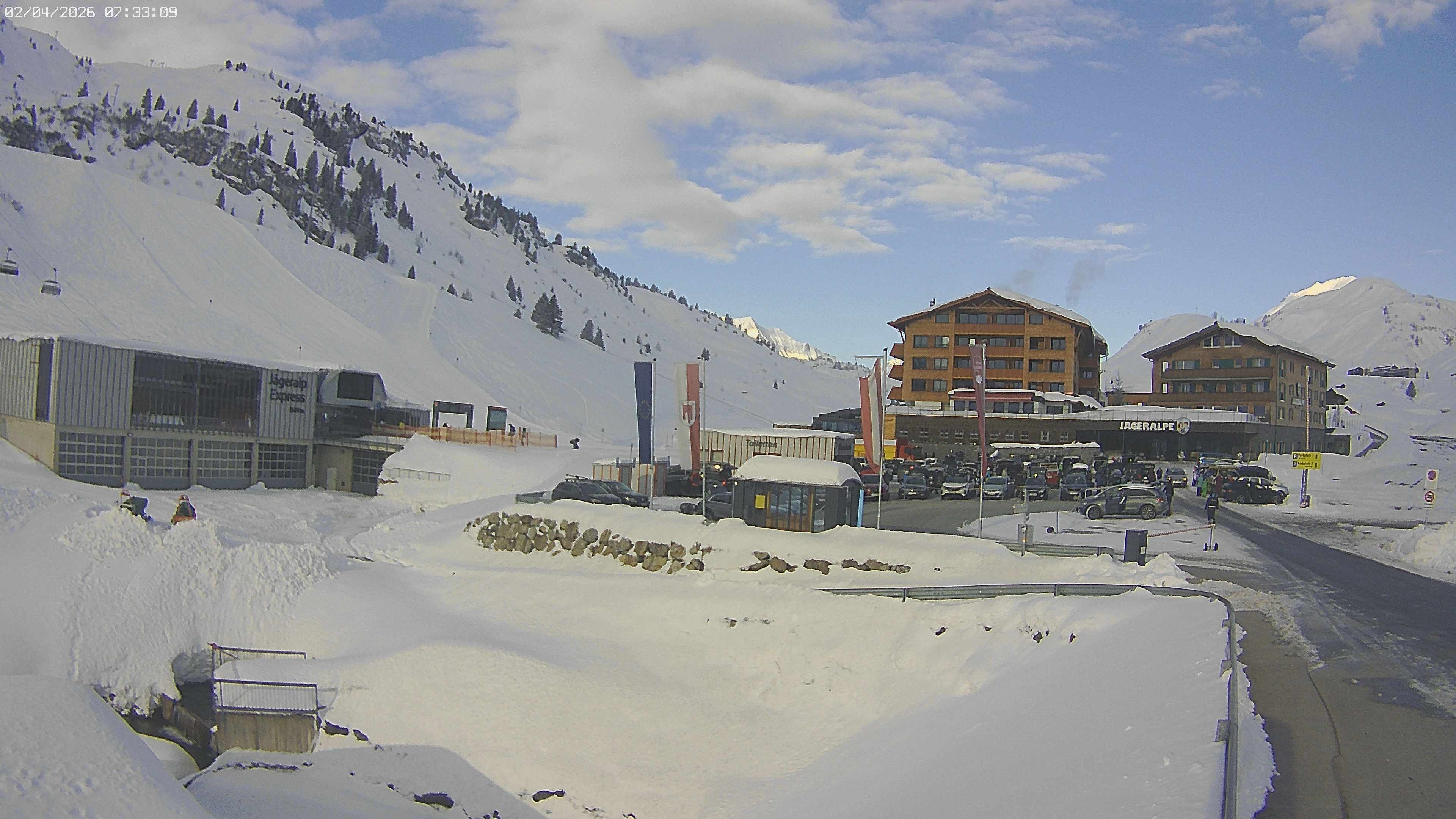 Archiv Foto Webcam Jägeralpe: Blick aufs Hotel
