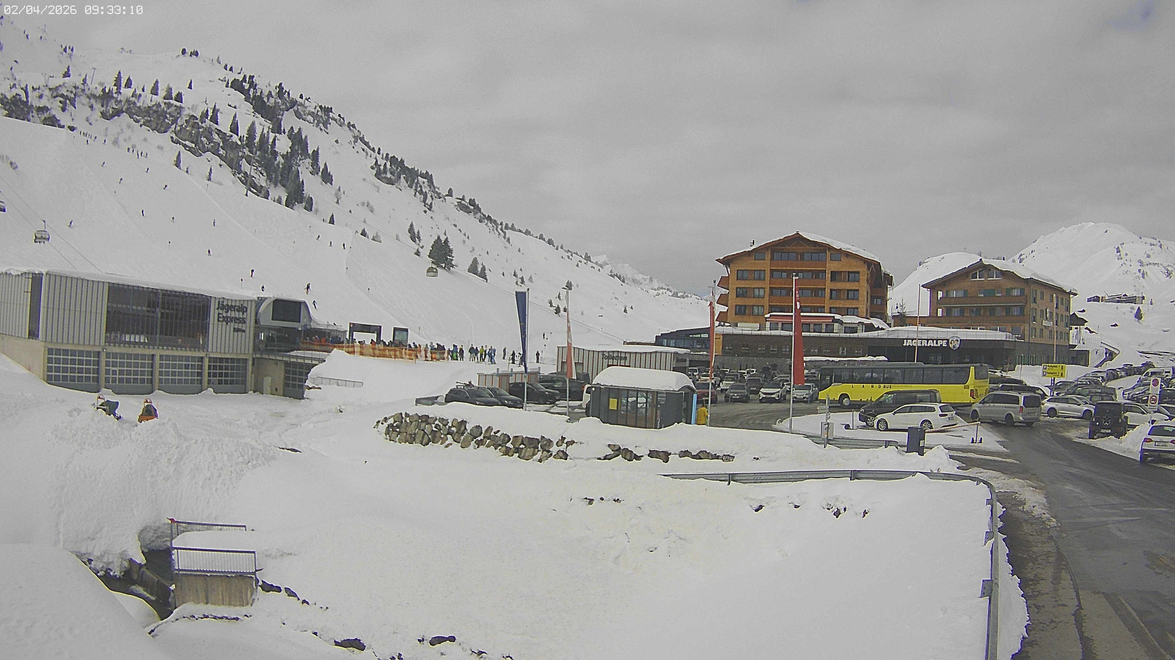 Archived image Webcam Jägeralpe: View Hotel